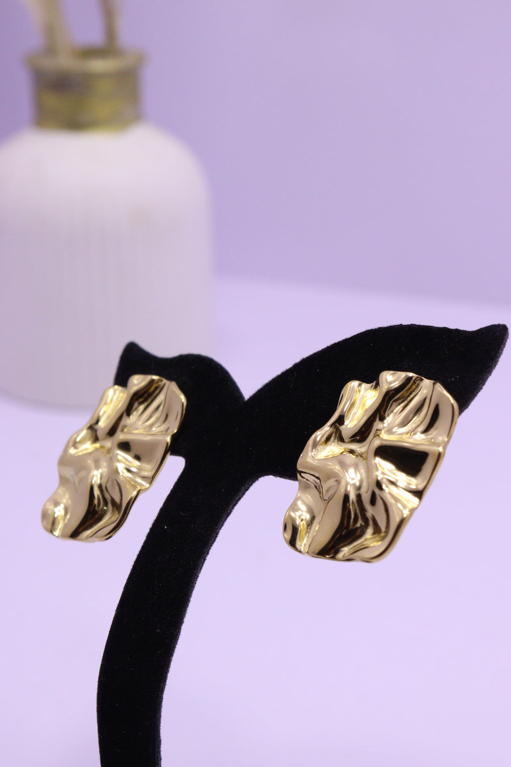 Bold Glow Series 0004- AZ Golden Ear ring
