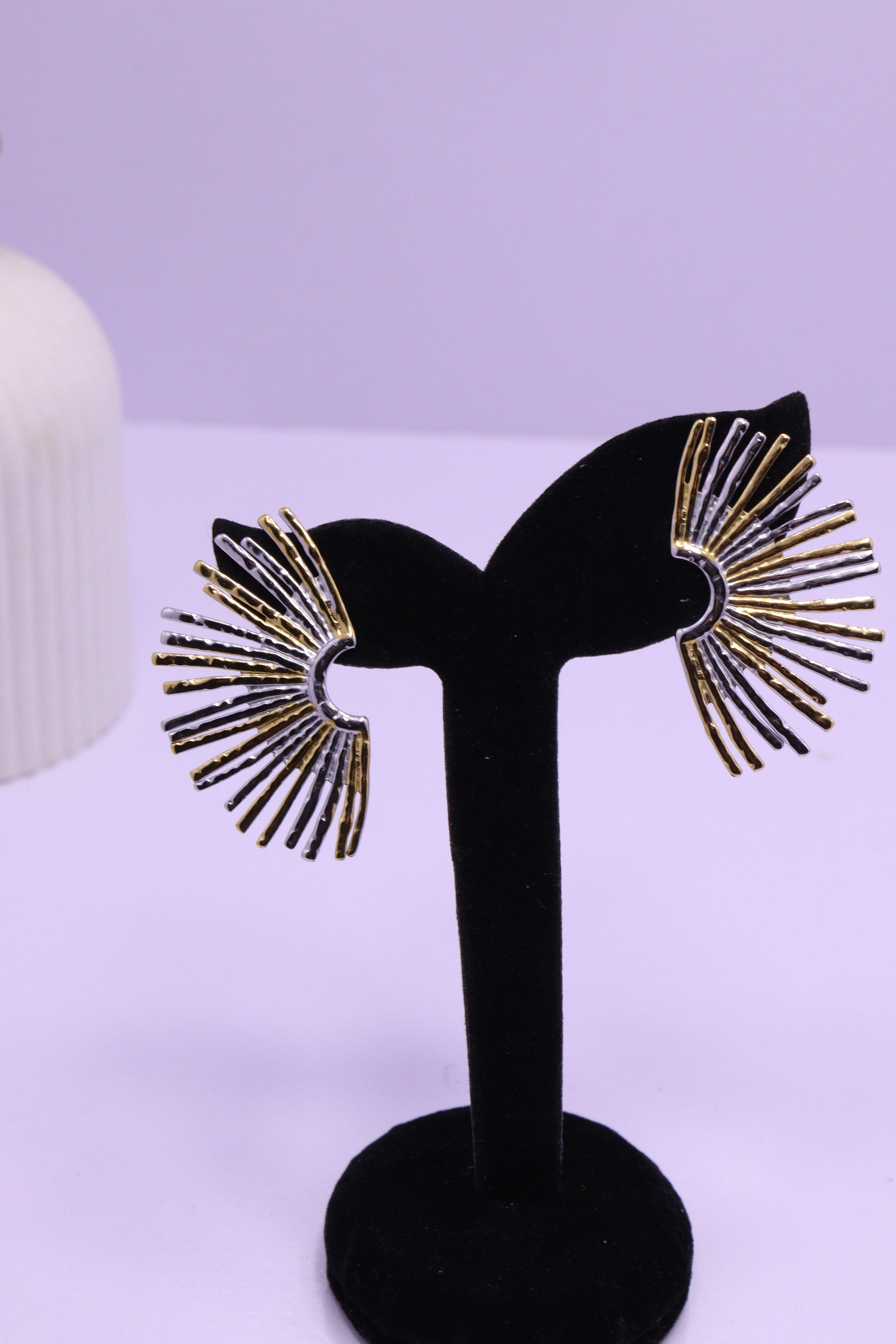 Bold Glow Series 0007 - AZ Golden Ear ring