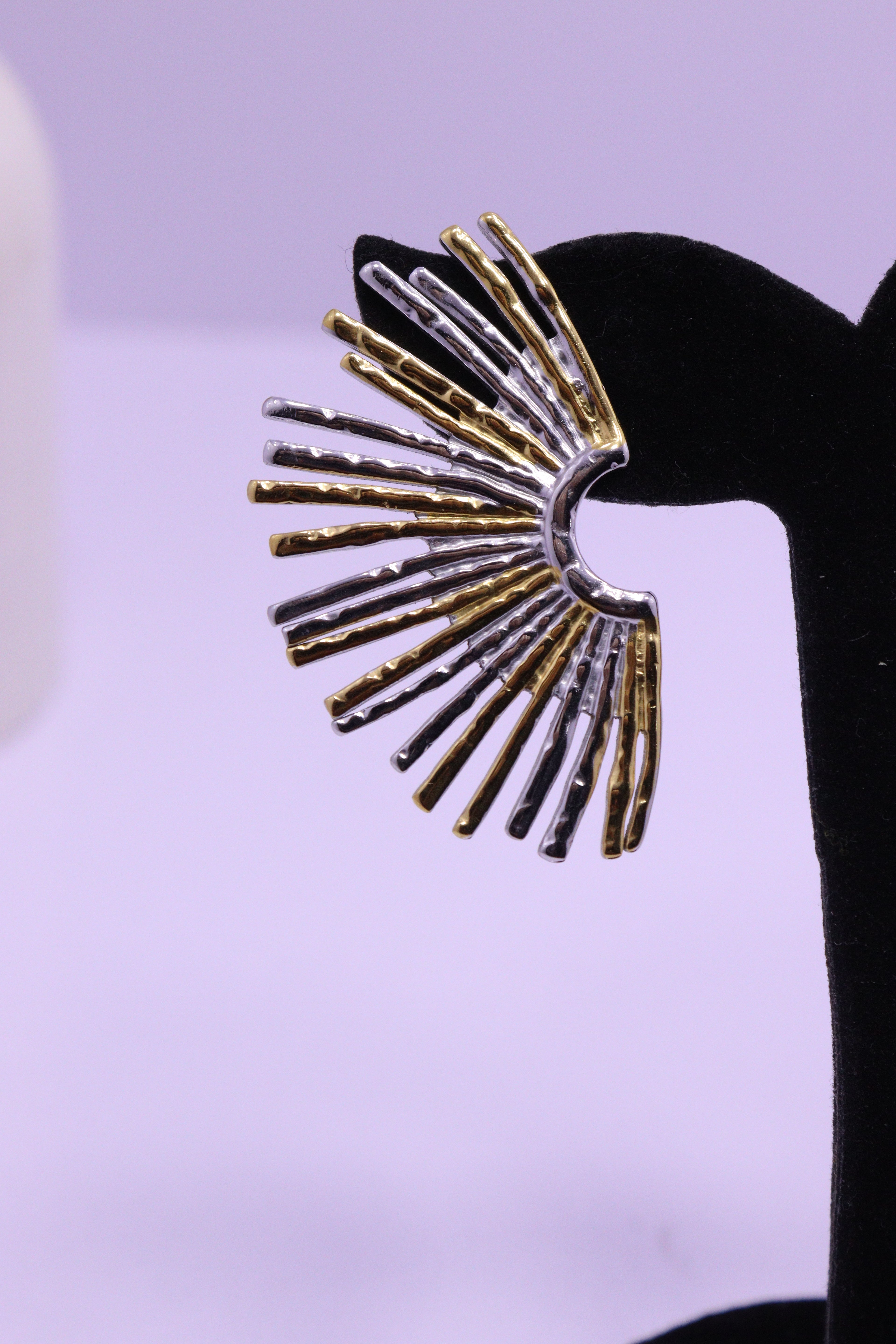 Bold Glow Series 0007 - AZ Golden Ear ring