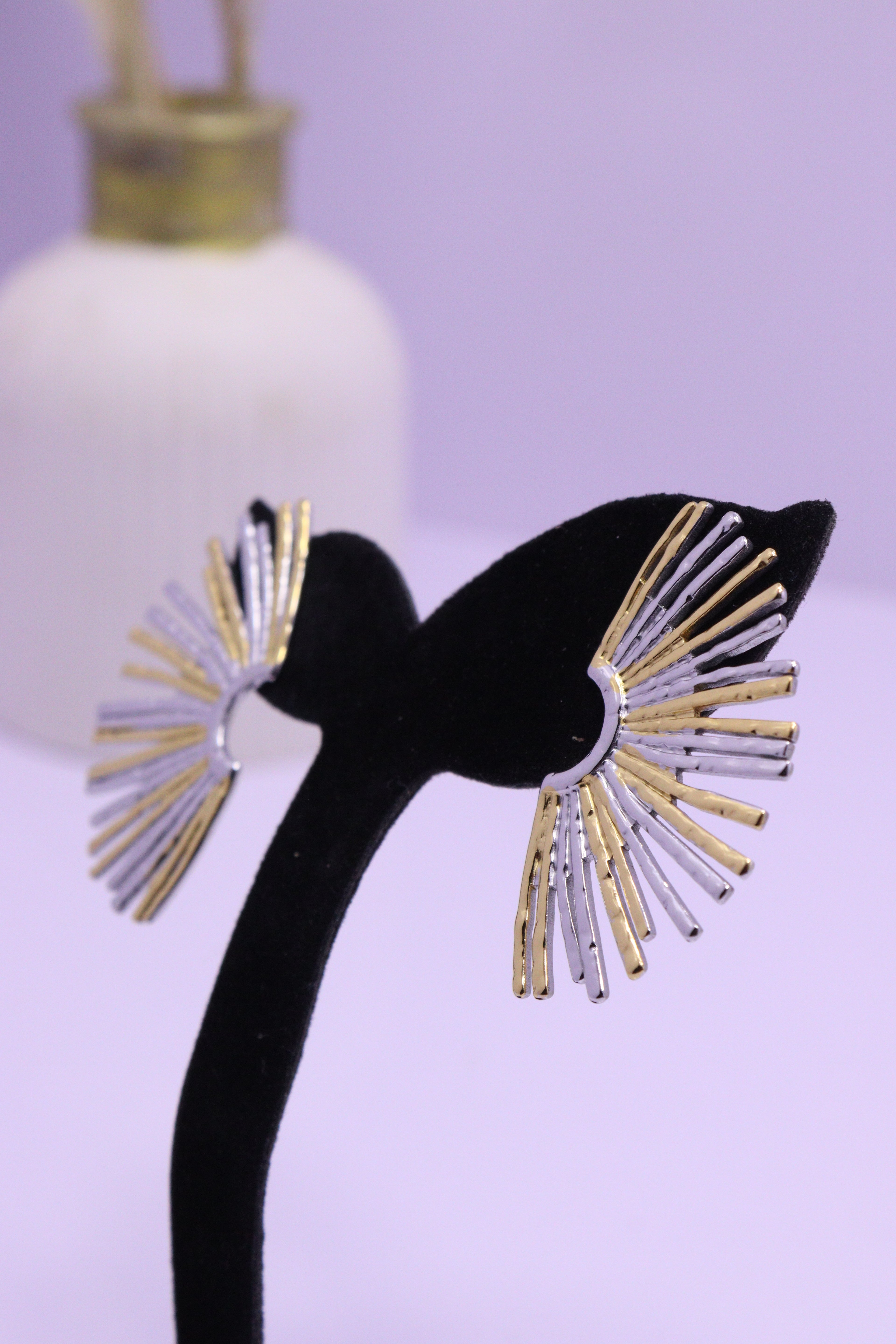 Bold Glow Series 0007 - AZ Golden Ear ring