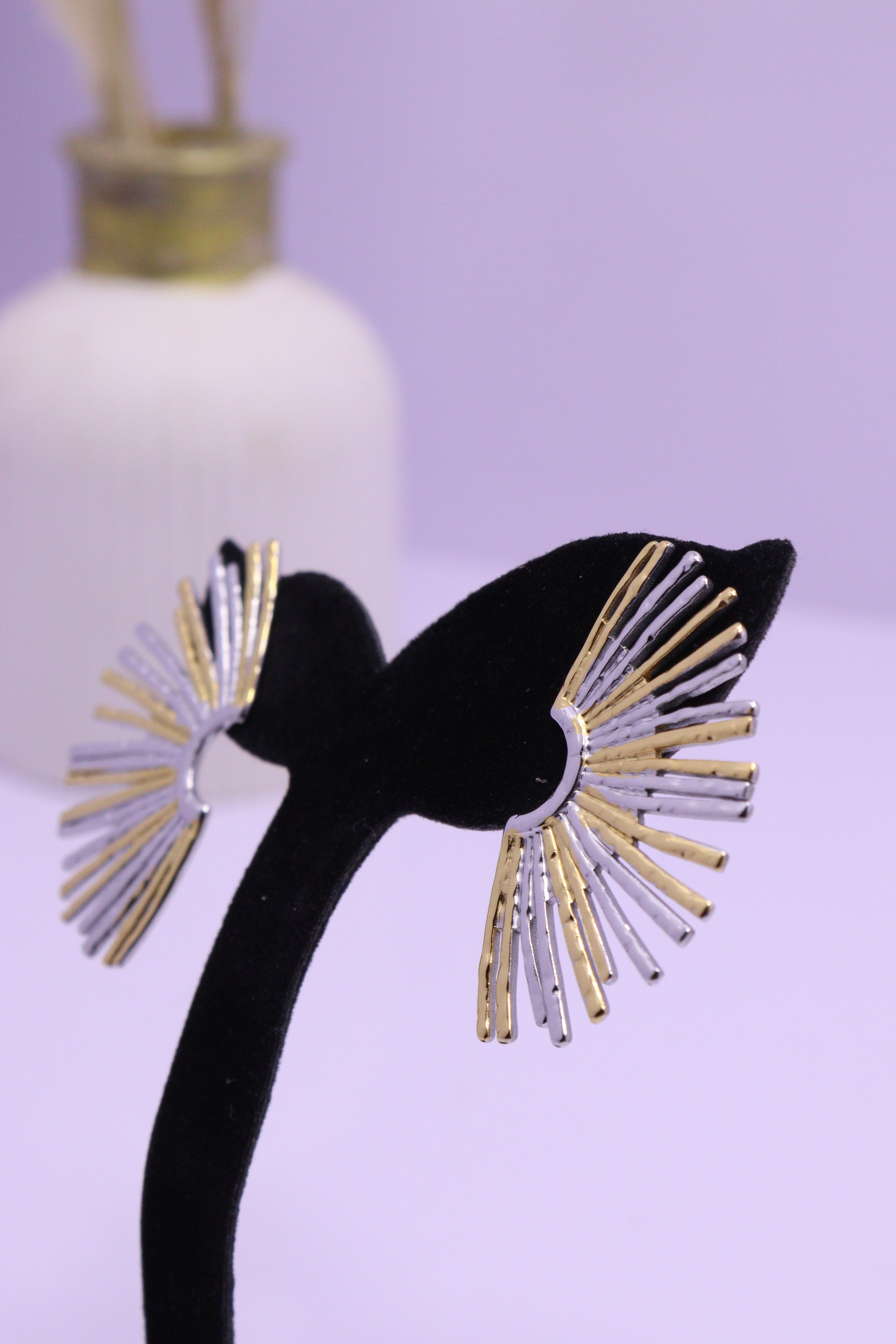 Bold Glow Series 0007 - AZ Golden Ear ring