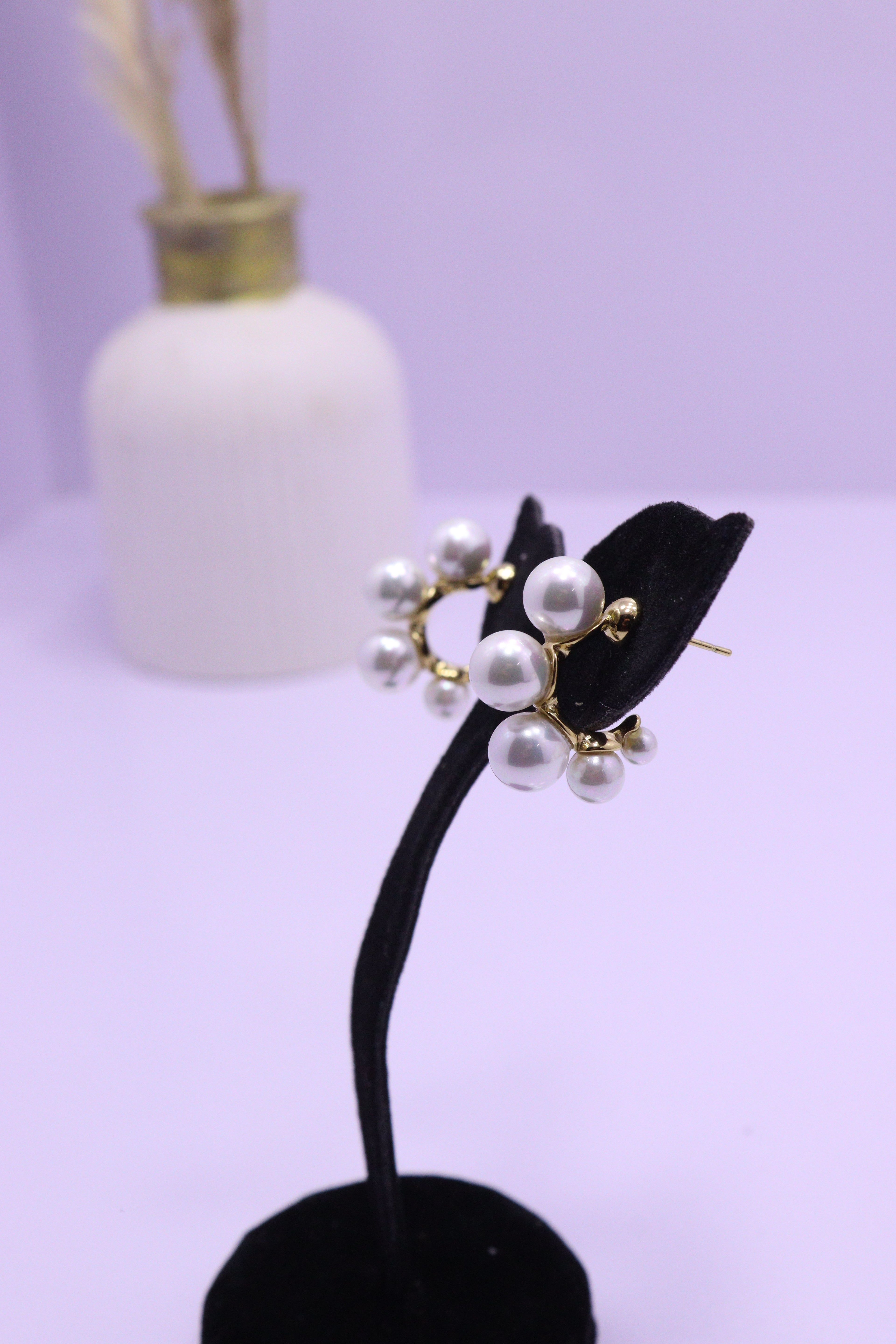 Bold Glow Series 0009 - AZ Golden Ear ring