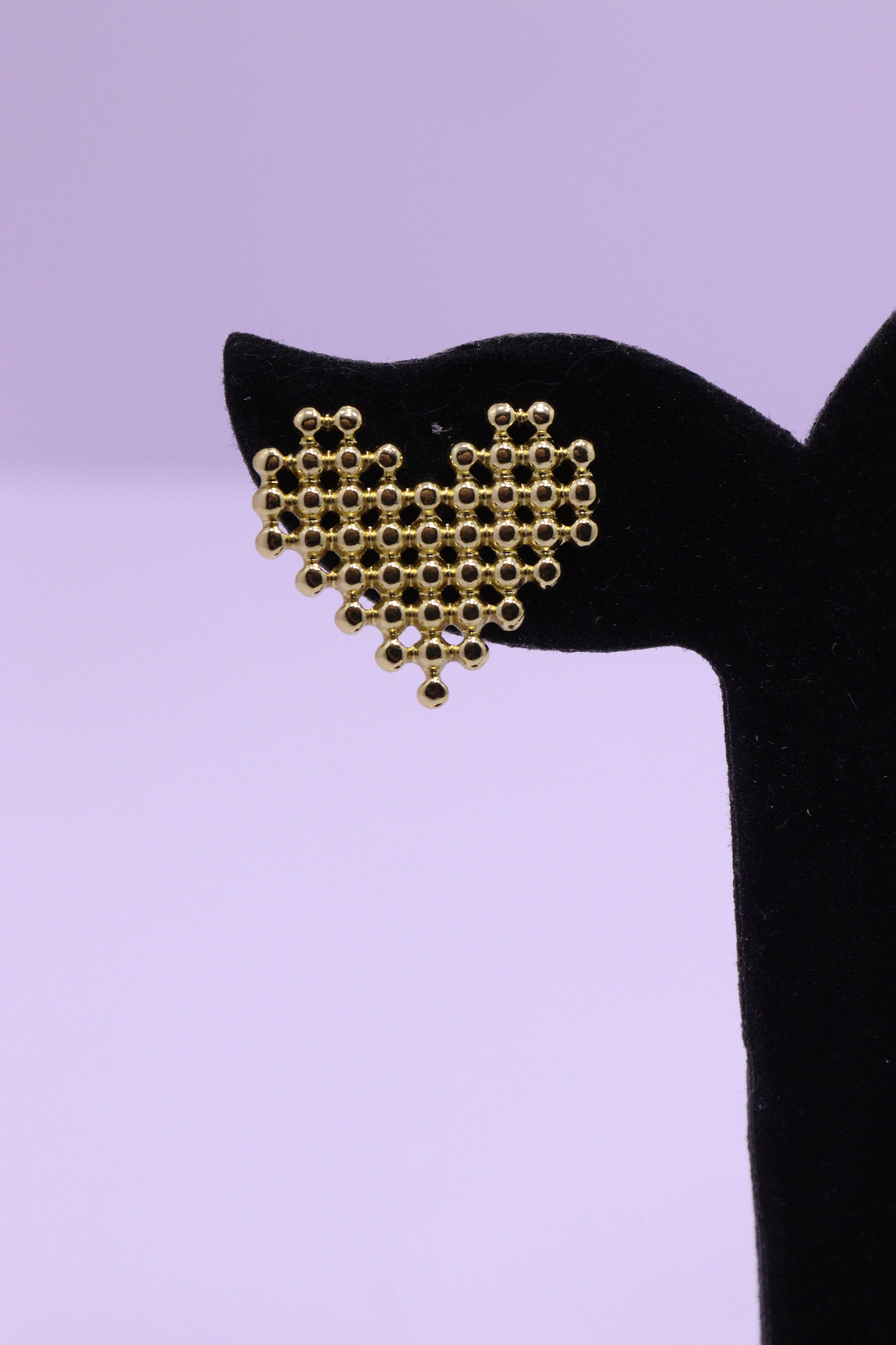 Bold Glow Series 0013 - AZ Golden Ear ring