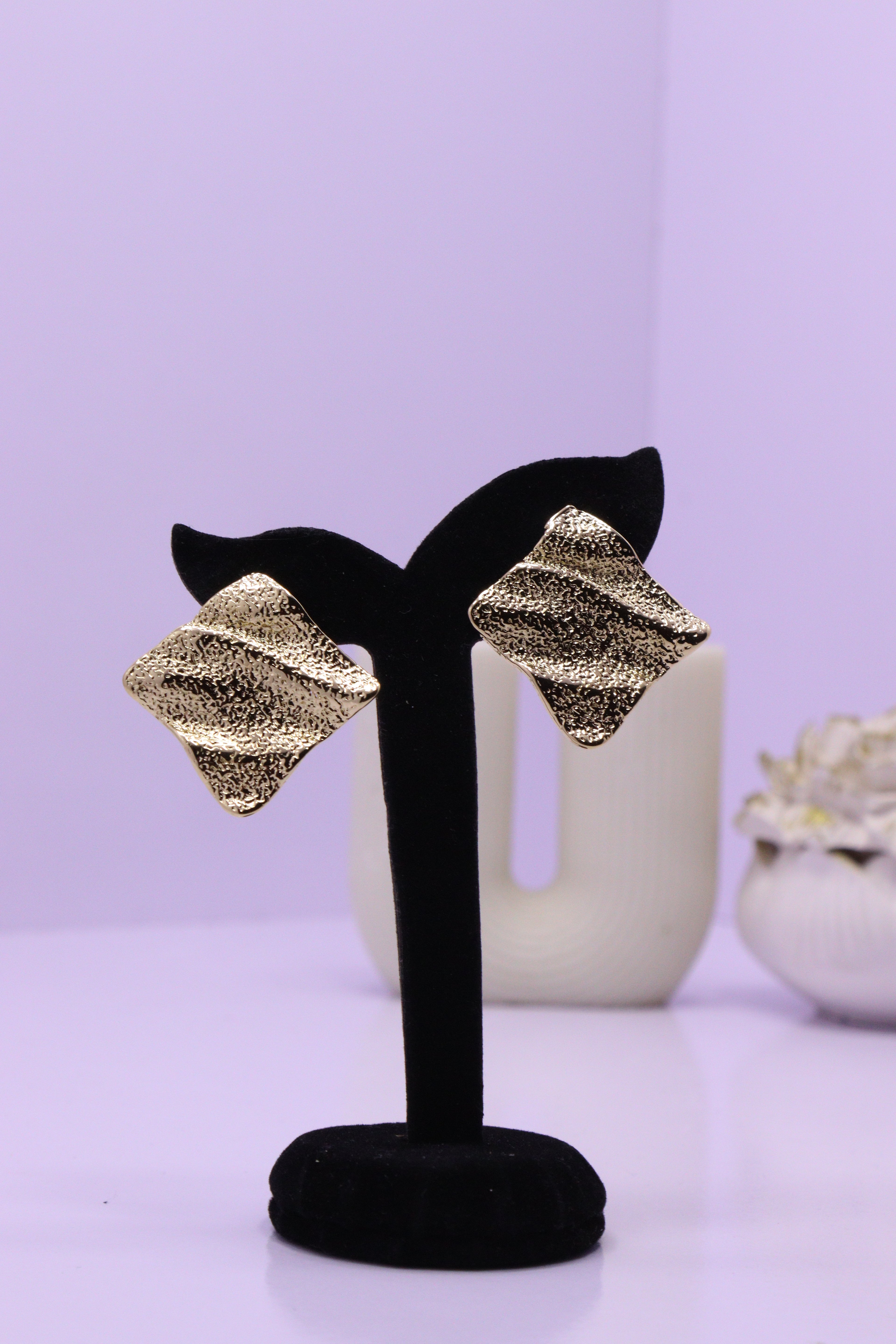 Bold Glow Series 0017 - AZ Golden Ear ring