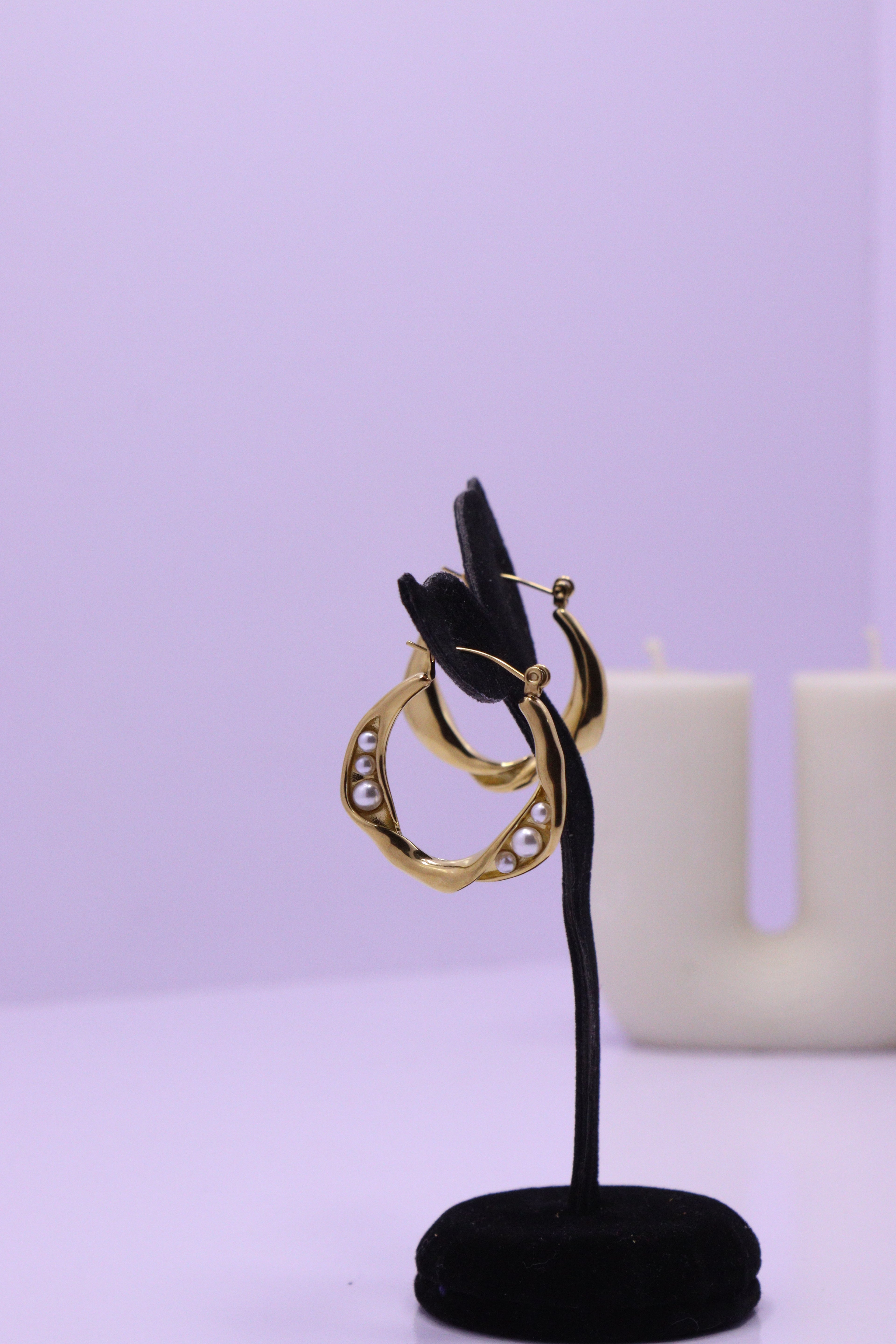 Bold Glow Series 0019 - AZ Golden Ear ring
