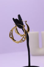 Bold Glow Series 0019 - AZ Golden Ear ring