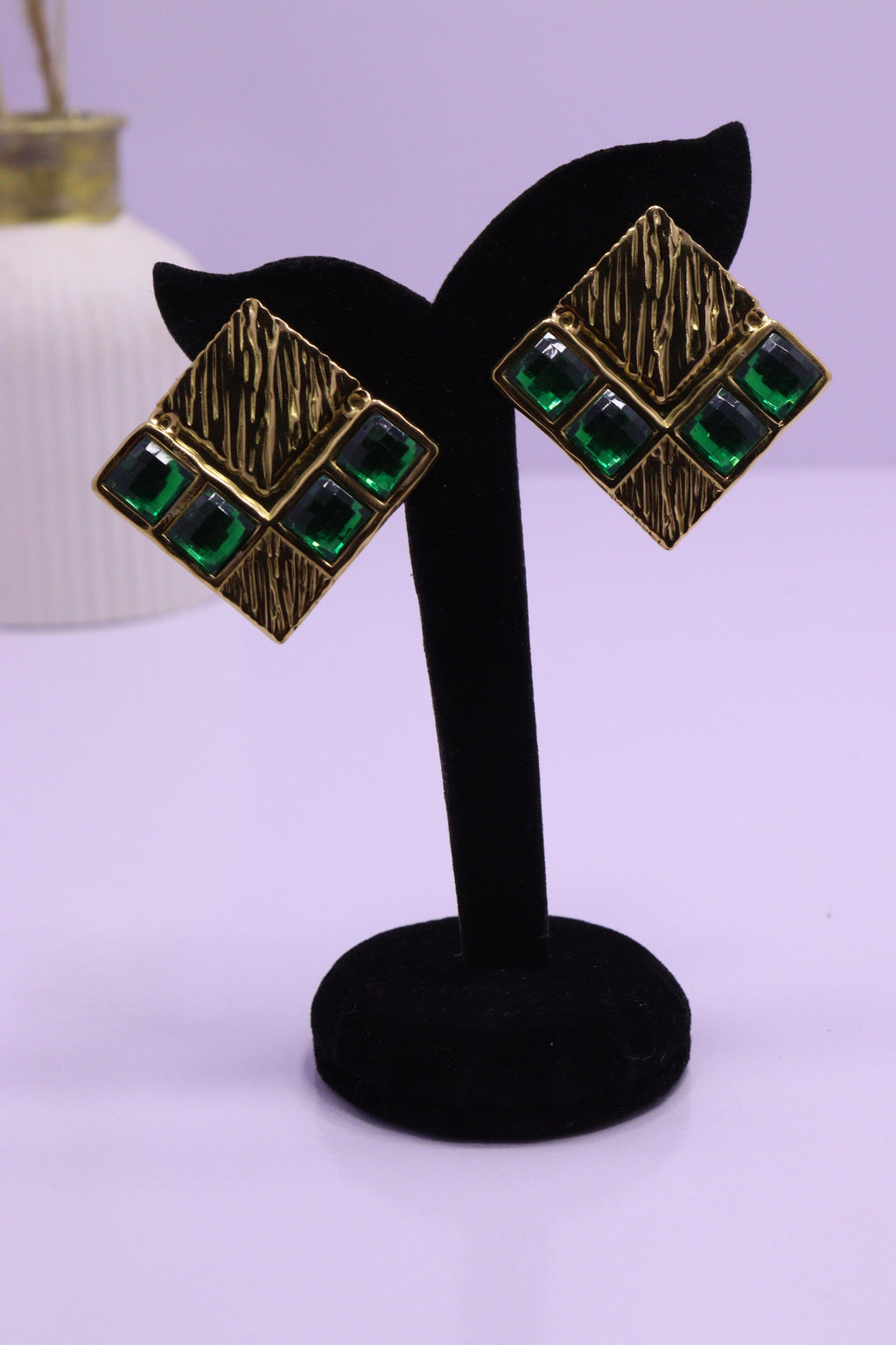 Bold Glow Series 0023 - AZ Golden Ear ring
