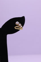 Bold Glow Series 0025 - AZ Golden Ear ring