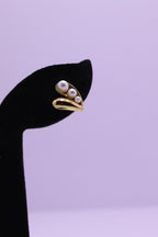Bold Glow Series 0025 - AZ Golden Ear ring