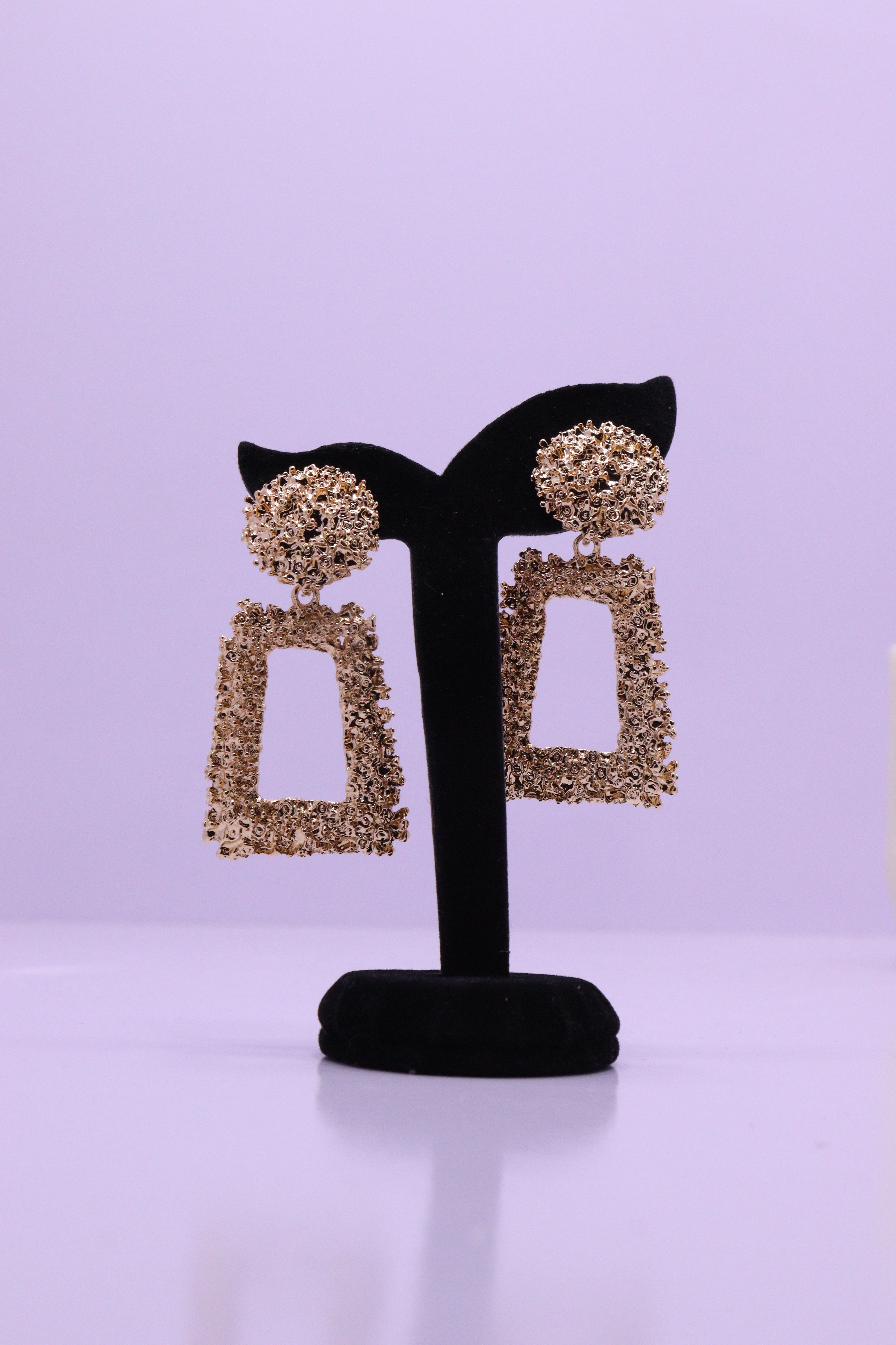 Bold Glow Series 0026 - AZ Golden Ear ring