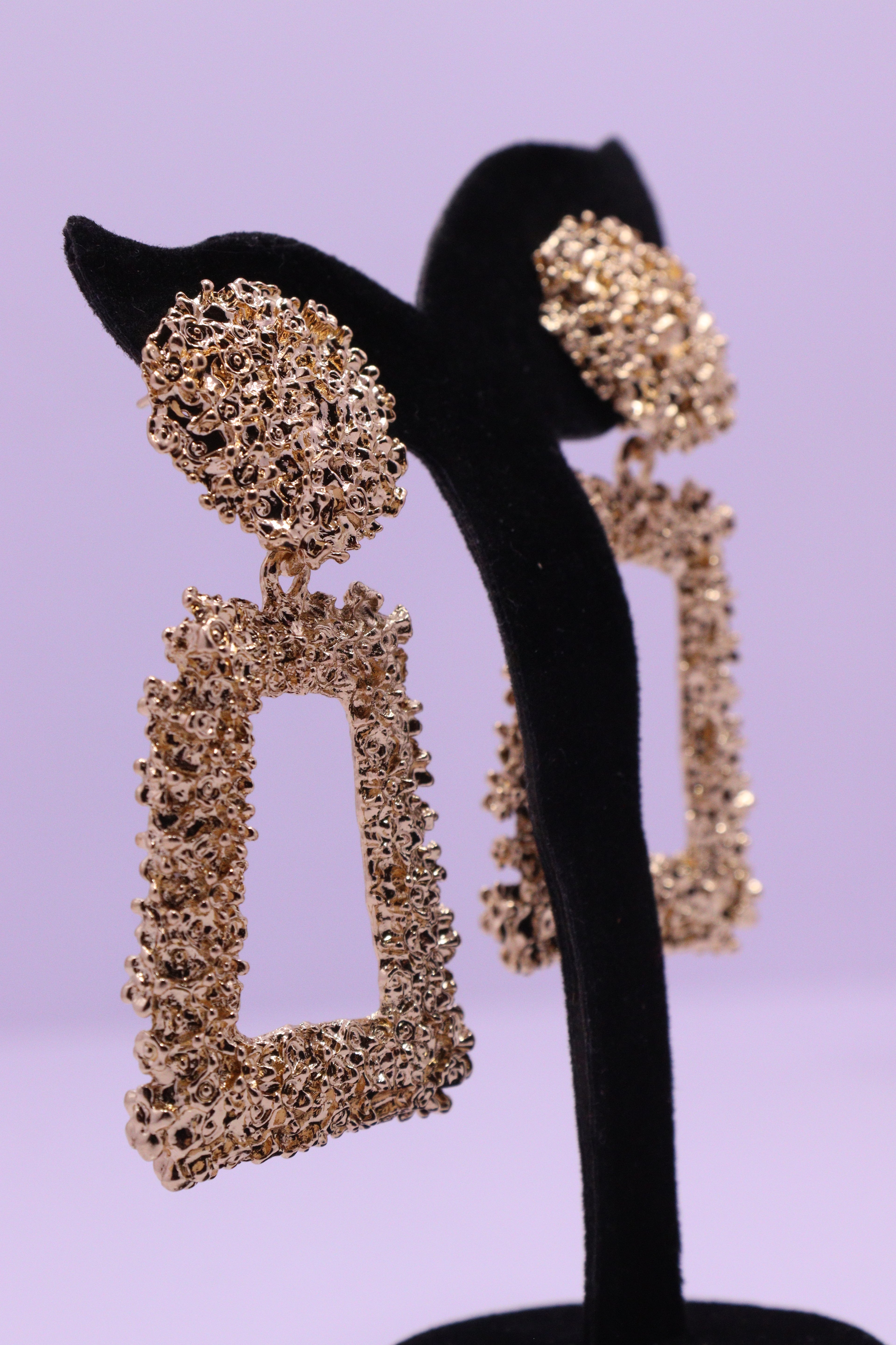 Bold Glow Series 0026 - AZ Golden Ear ring