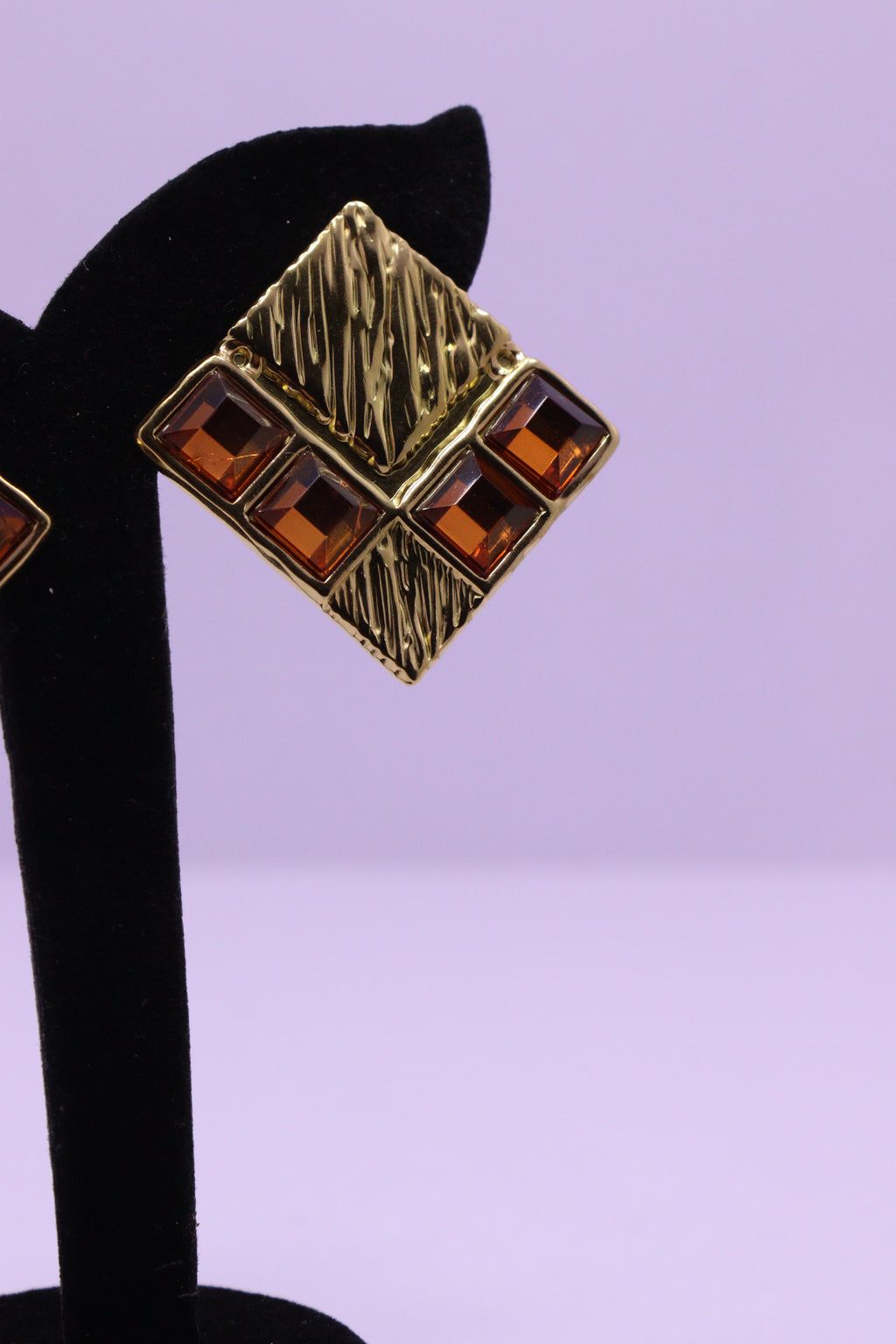 Bold Glow Series 0024 - AZ Golden Ear ring