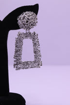 Bold Glow Series 0027 - AZ Silver Ear ring