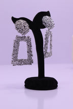 Bold Glow Series 0027 - AZ Silver Ear ring