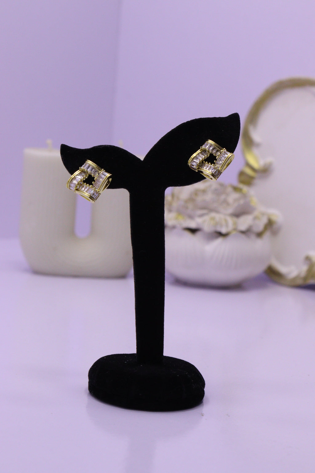 Bold Glow Series 0081 - AZ Golden Ear ring