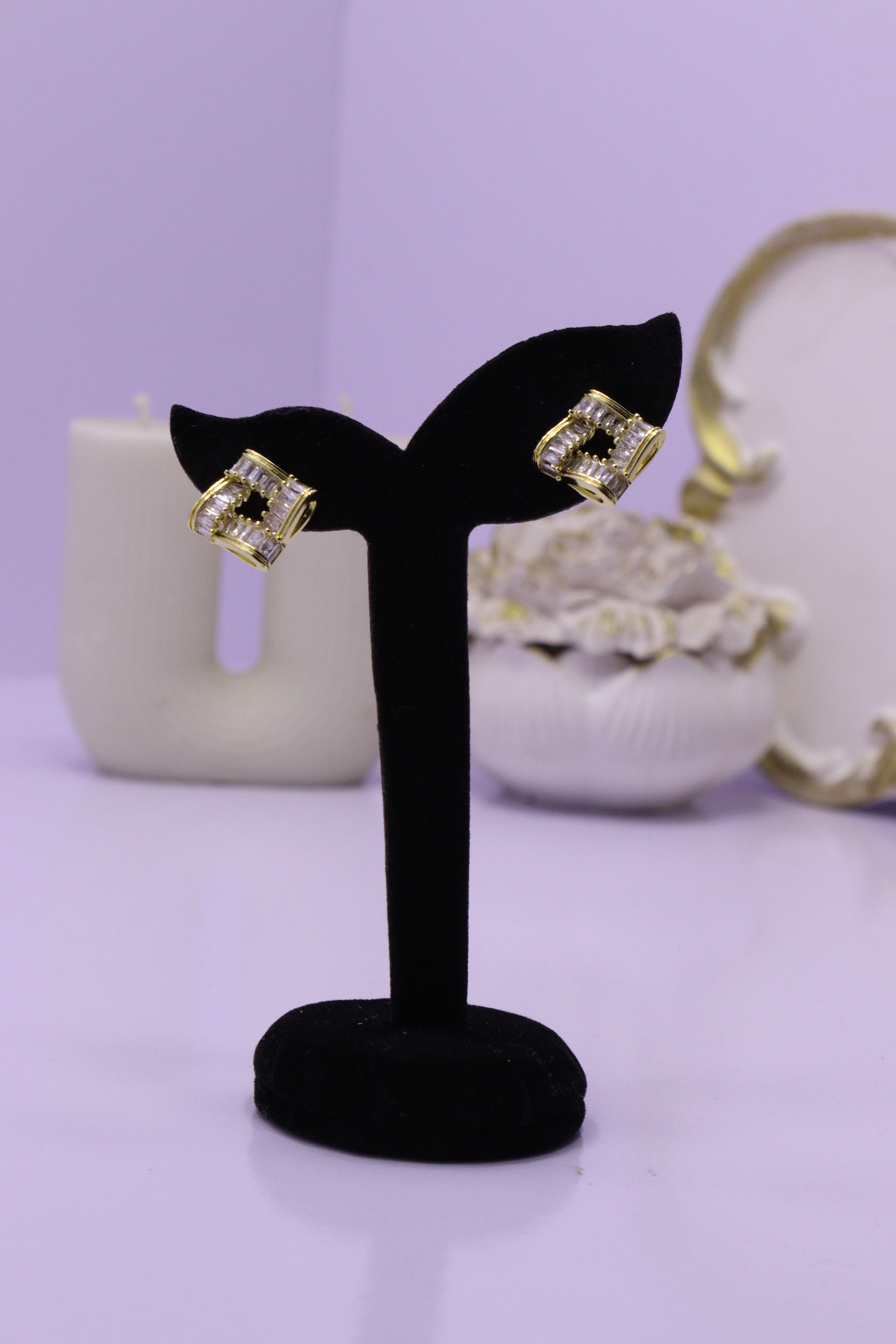 Bold Glow Series 0081 - AZ Golden Ear ring