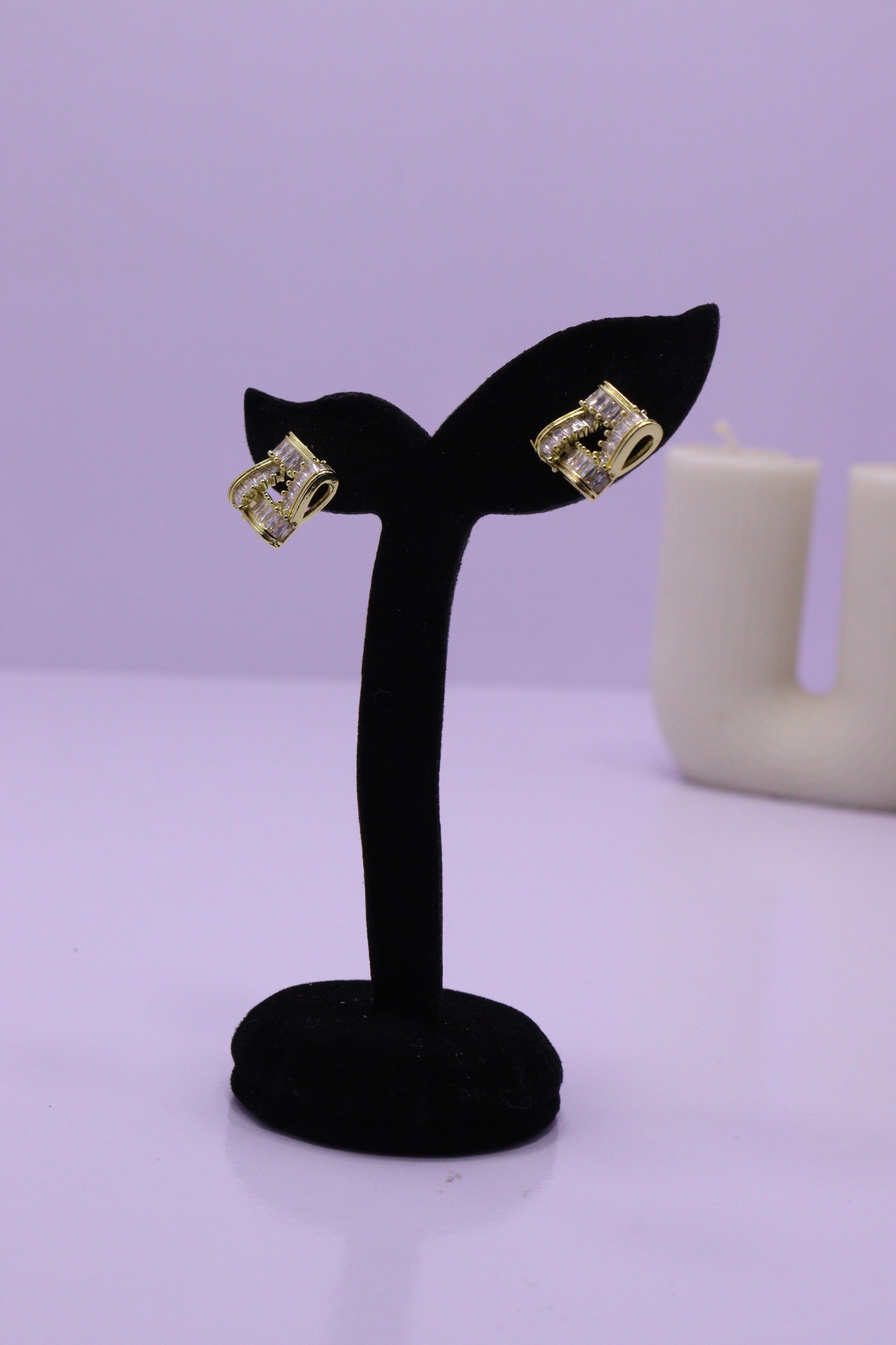 Bold Glow Series 0081 - AZ Golden Ear ring