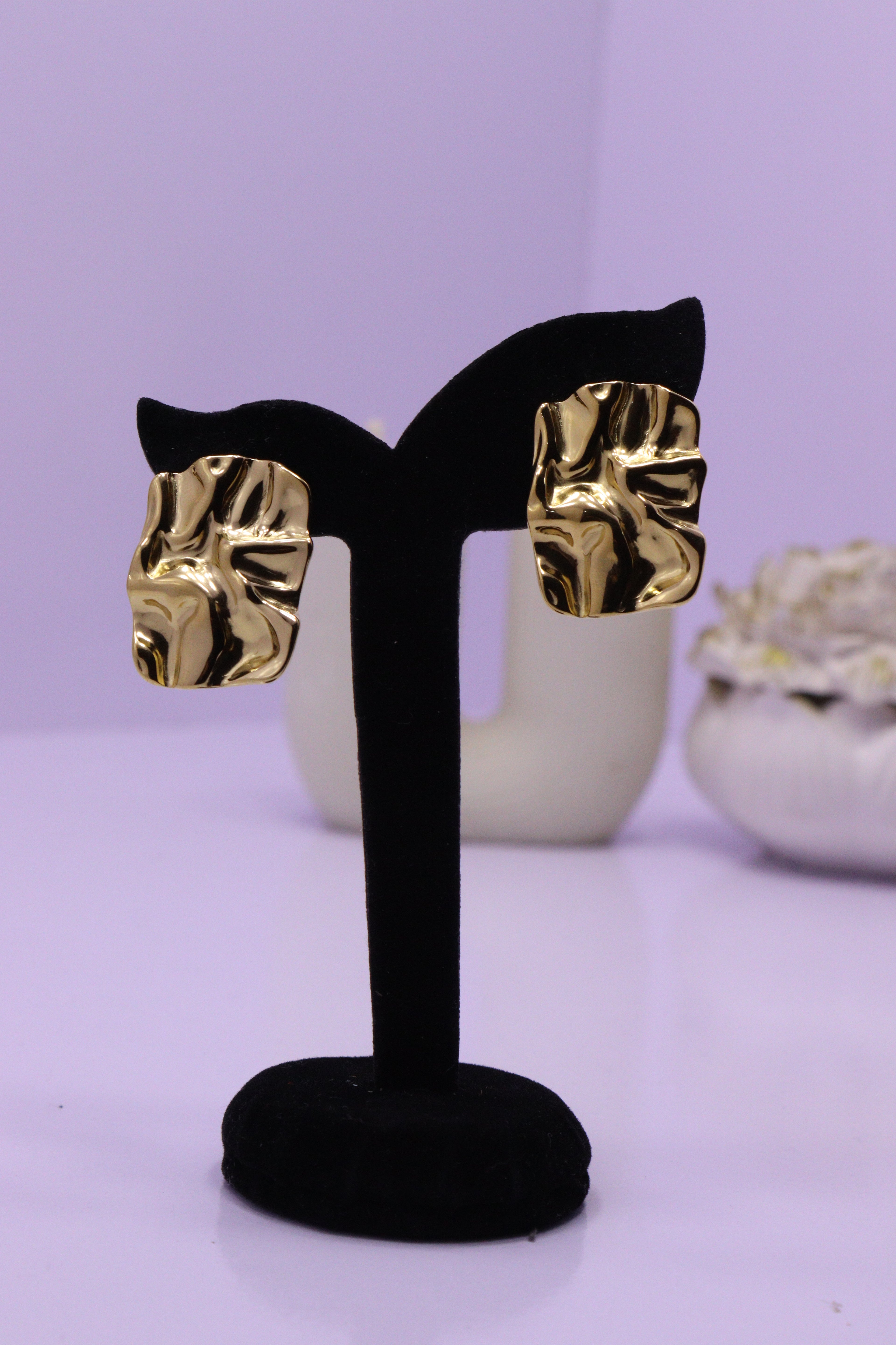 Bold Glow Series 0097 - AZ Golden Ear ring
