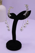 Bold Glow Series 0154 - AZ Silver Ear ring