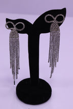 Bold Glow Series 0159 - AZ Silver Ear ring