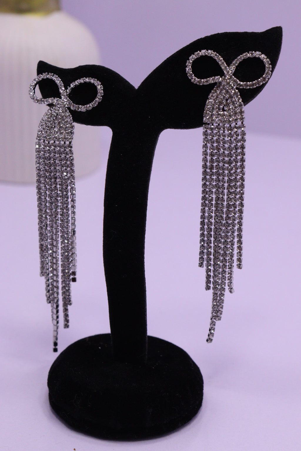 Bold Glow Series 0159 - AZ Silver Ear ring