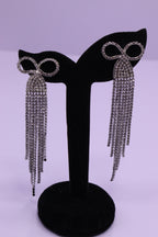 Bold Glow Series 0159 - AZ Silver Ear ring