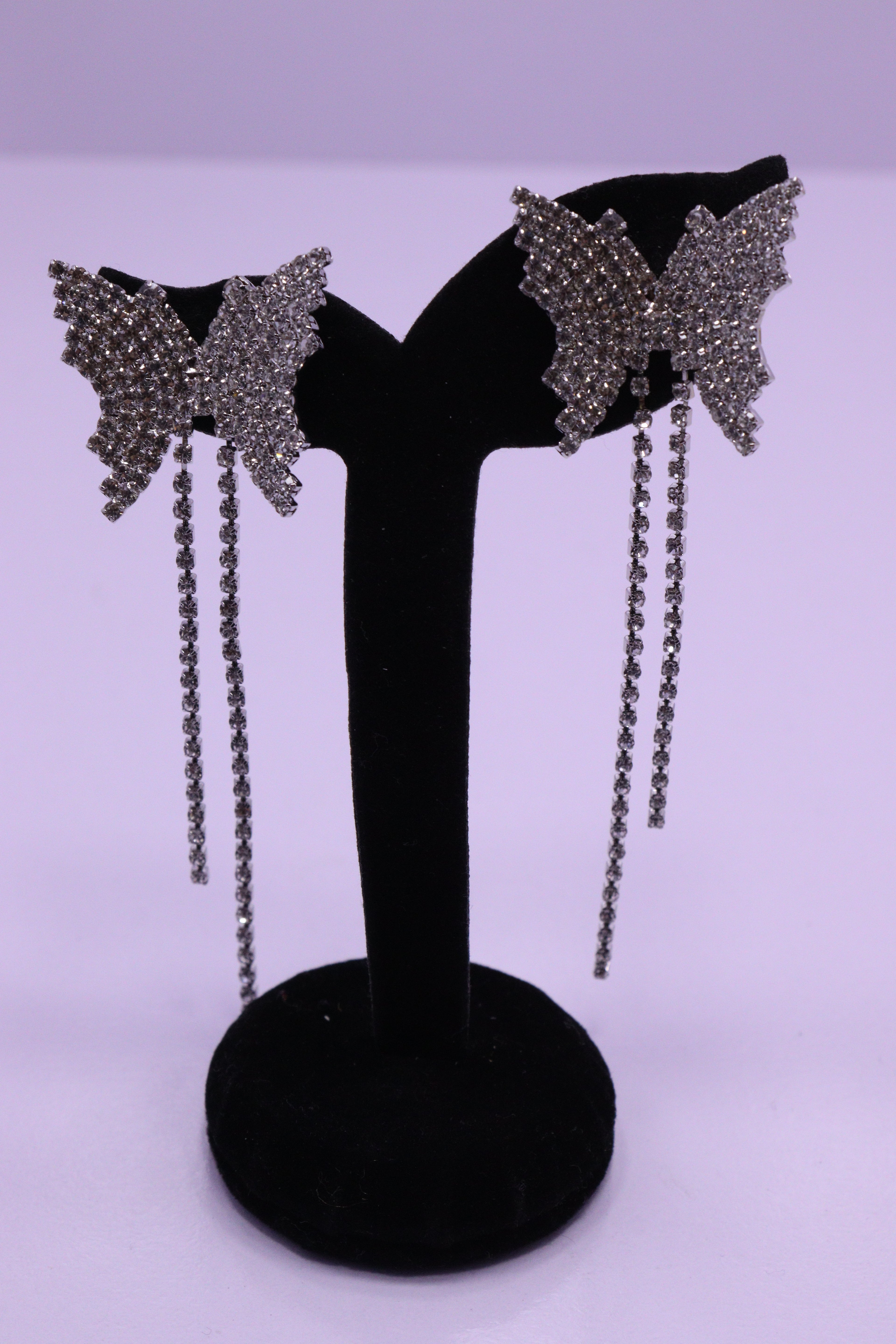 Bold Glow Series 0160 - AZ Silver Ear ring