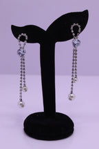 Bold Glow Series 0165 - AZ Silver Ear ring