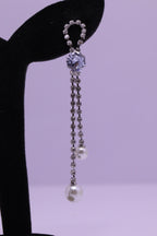 Bold Glow Series 0165 - AZ Silver Ear ring