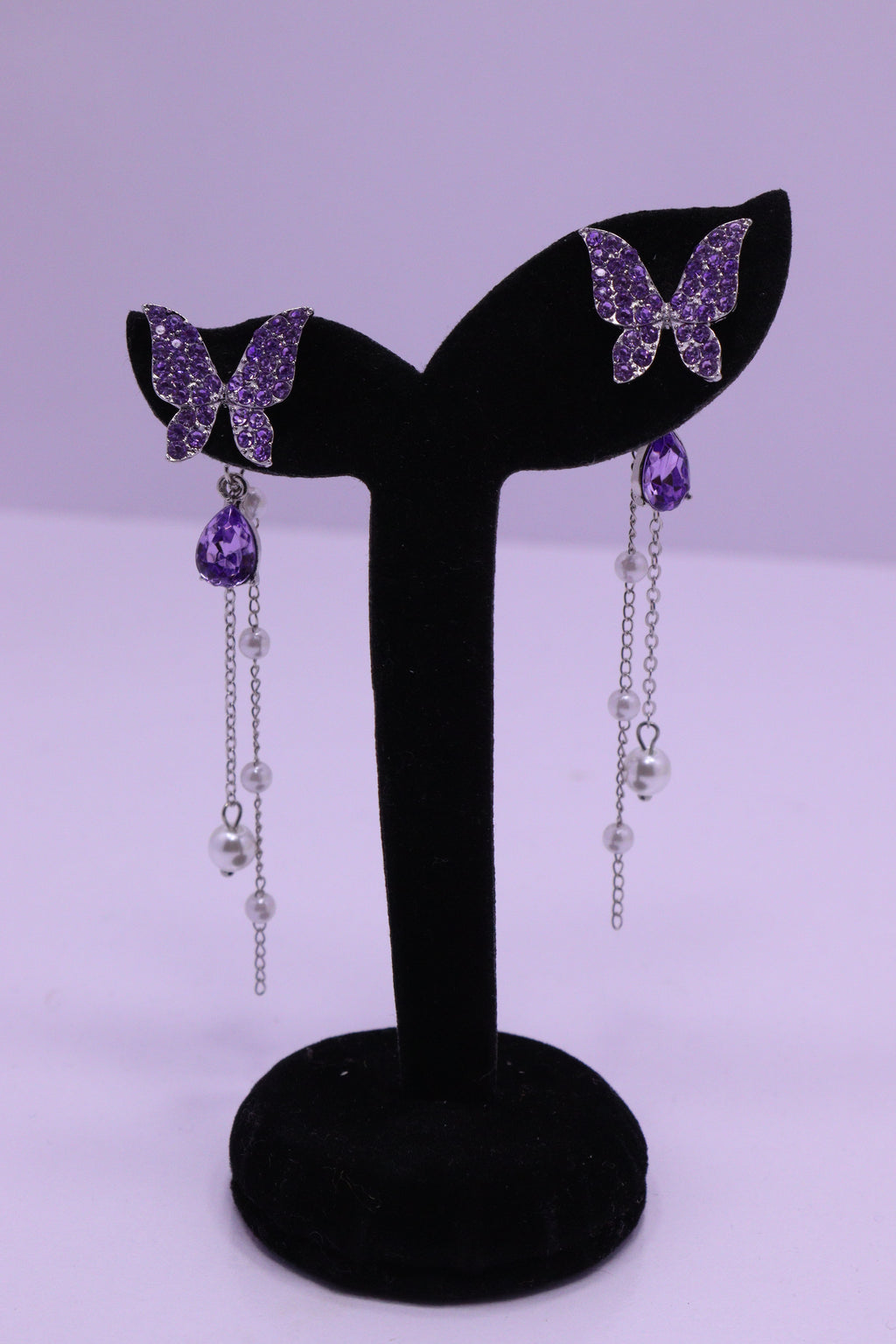 Bold Glow Series 0167 - AZ Silver Ear ring