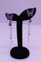 Bold Glow Series 0167 - AZ Silver Ear ring