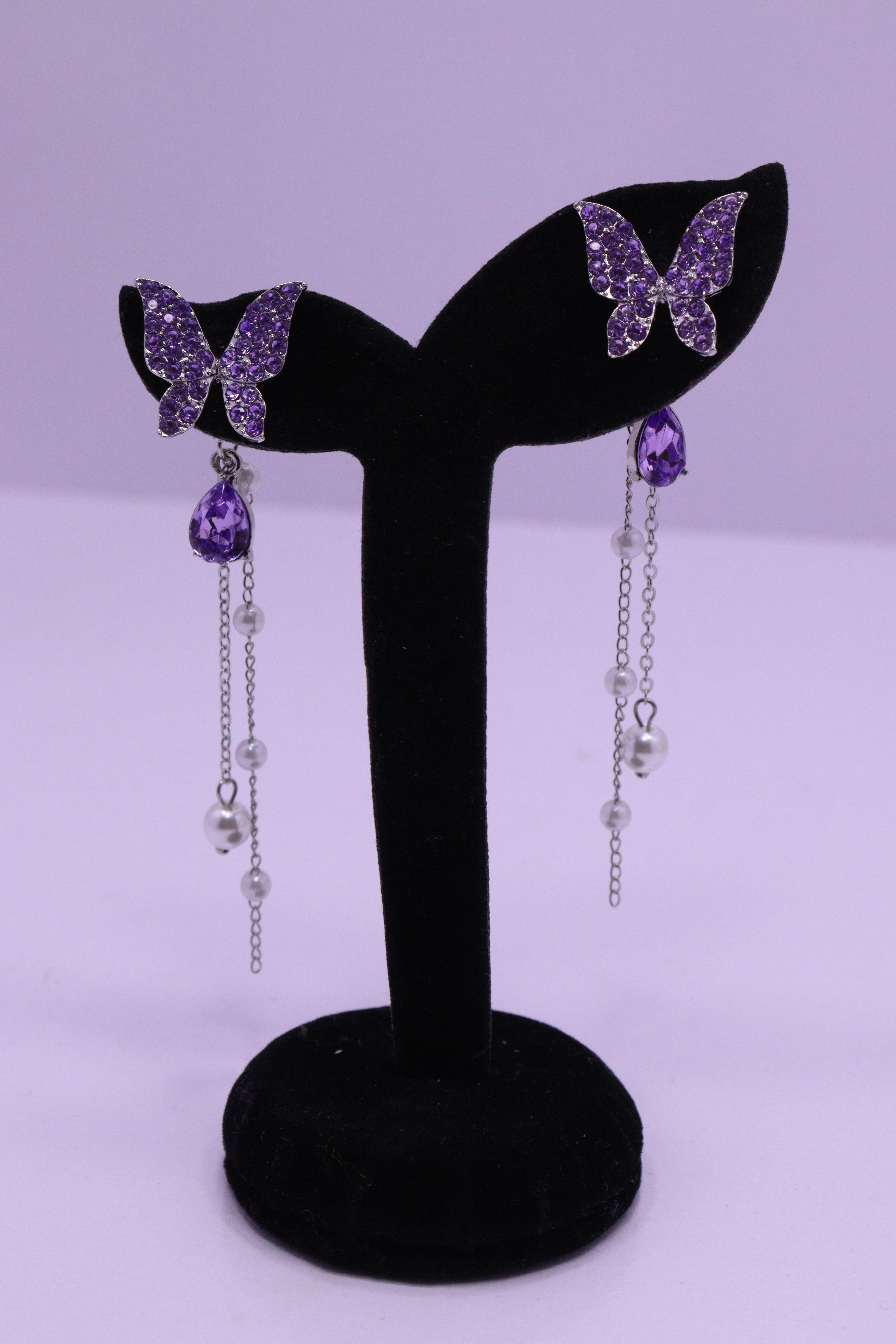 Bold Glow Series 0167 - AZ Silver Ear ring