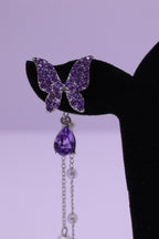 Bold Glow Series 0167 - AZ Silver Ear ring