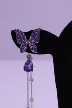 Bold Glow Series 0167 - AZ Silver Ear ring