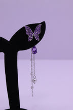 Bold Glow Series 0167 - AZ Silver Ear ring