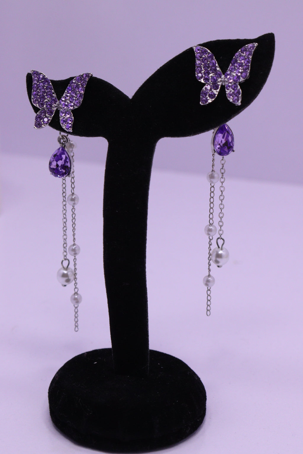 Bold Glow Series 0167 - AZ Silver Ear ring