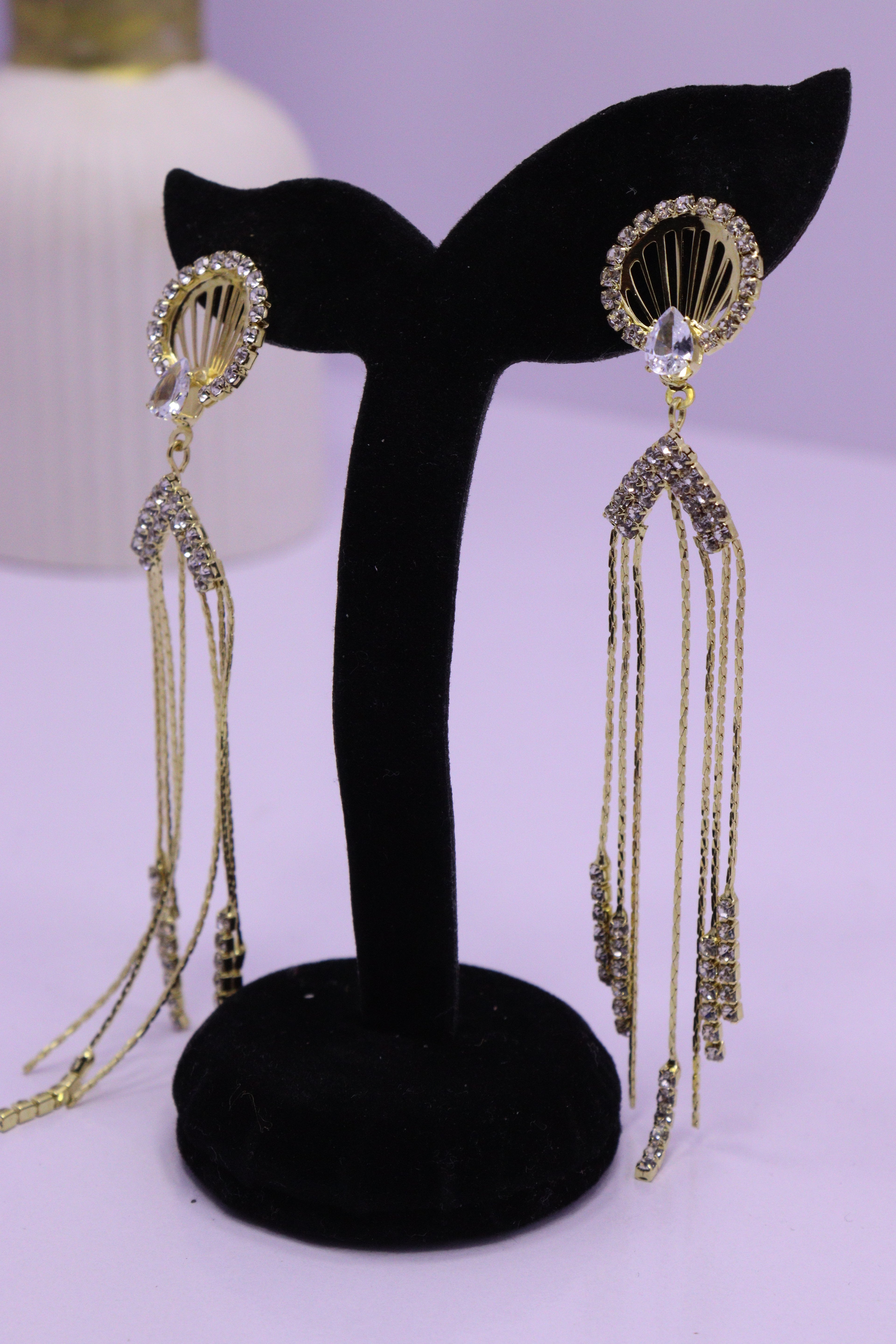 Bold Glow Series 0168 - AZ Golden Ear ring