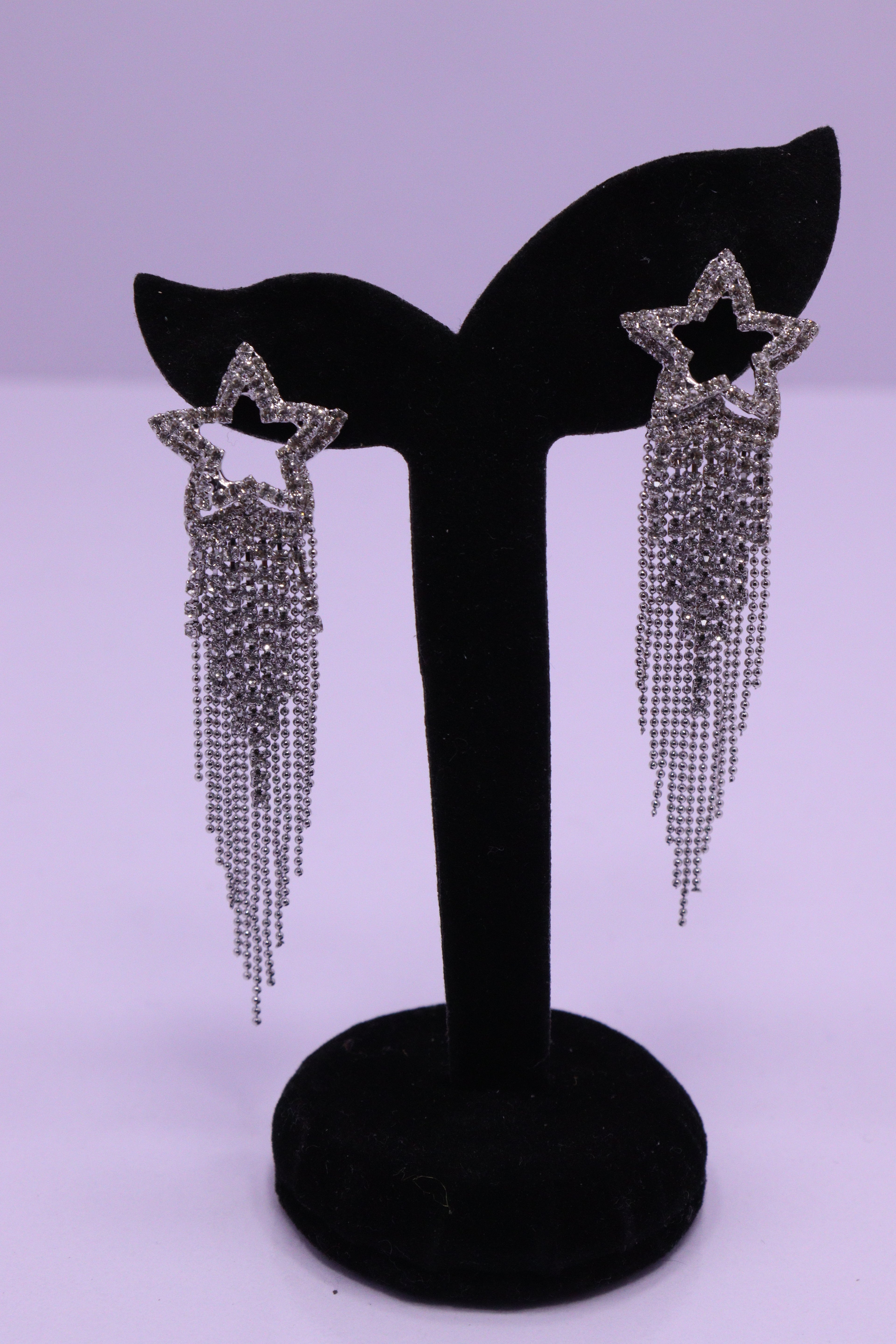 Bold Glow Series 0169 - AZ Silver Ear ring