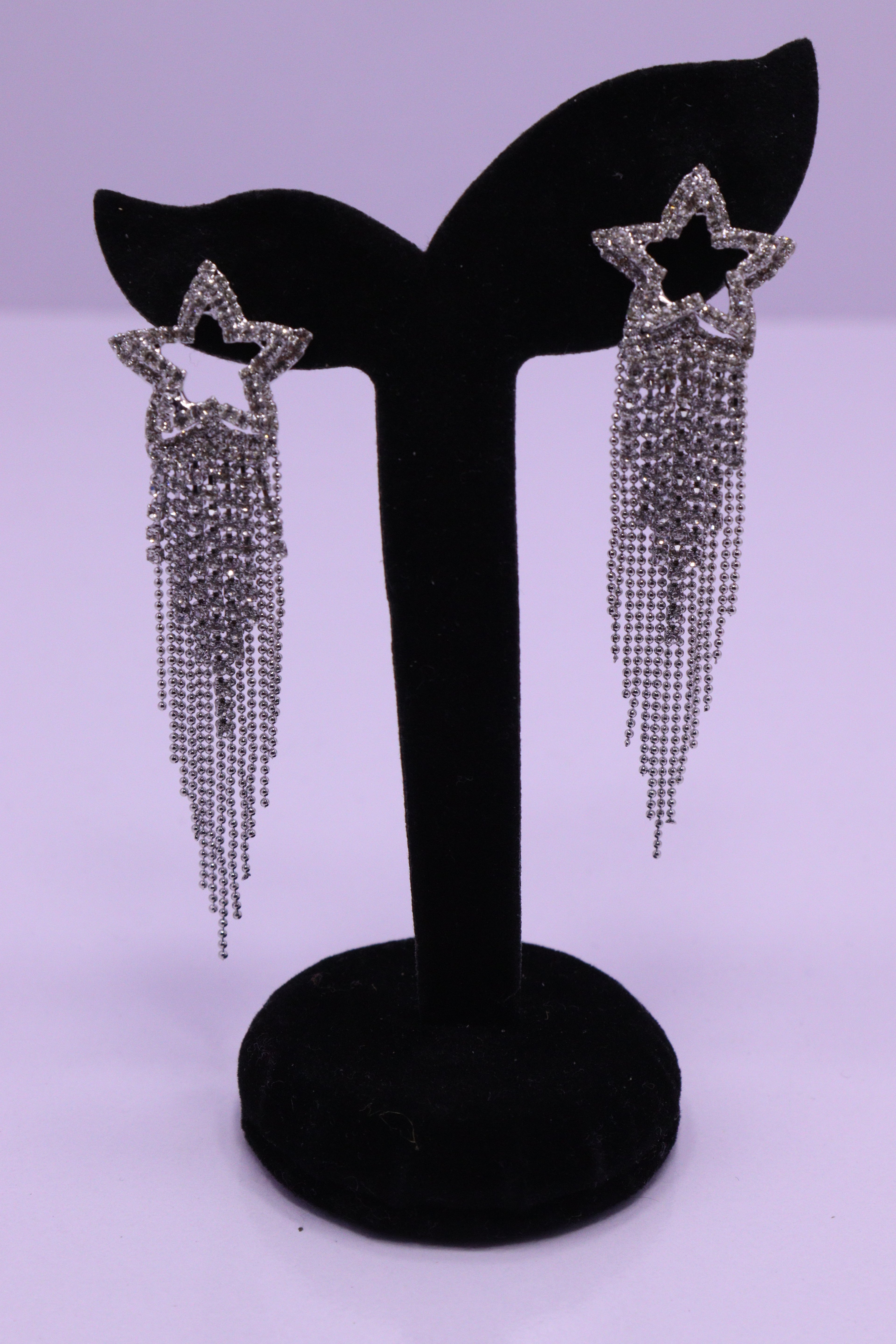 Bold Glow Series 0169 - AZ Silver Ear ring