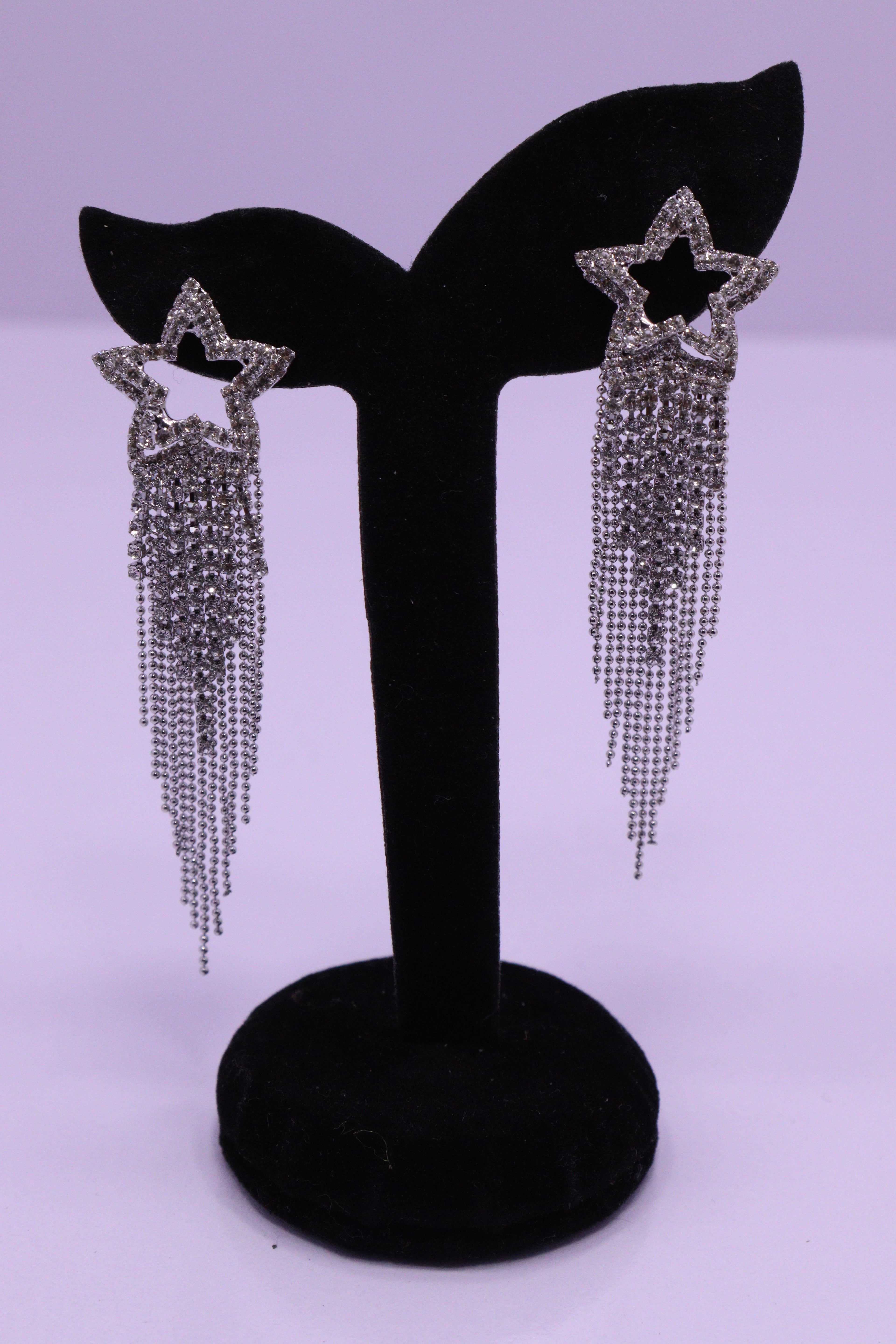 Bold Glow Series 0169 - AZ Silver Ear ring