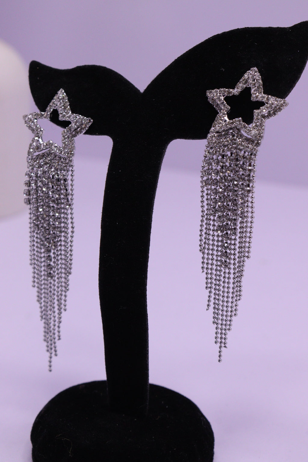 Bold Glow Series 0169 - AZ Silver Ear ring