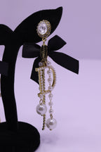 Bold Glow Series 0203 - AZ Golden Ear ring