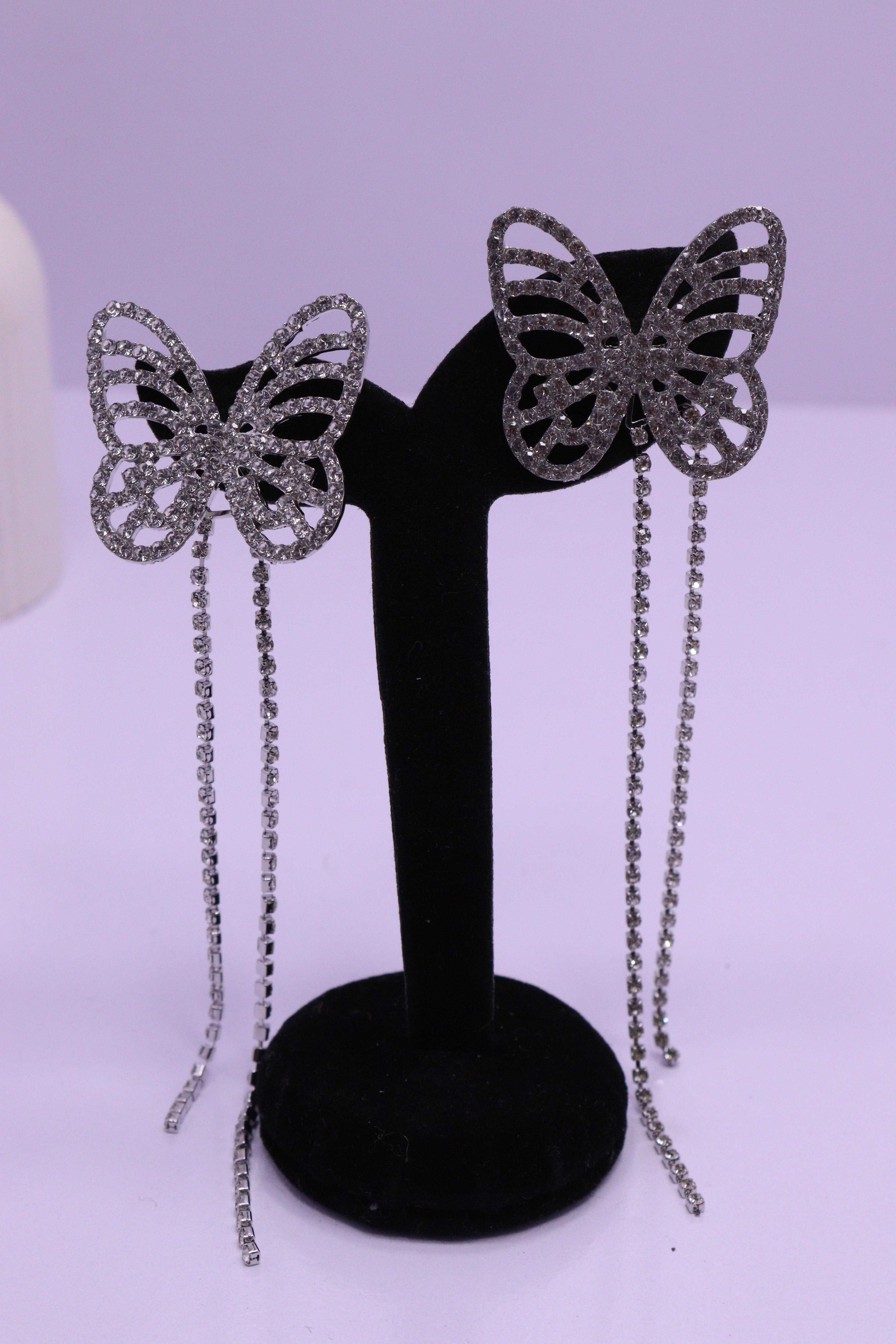 Bold Glow Series 0202 - AZ Silver Ear ring