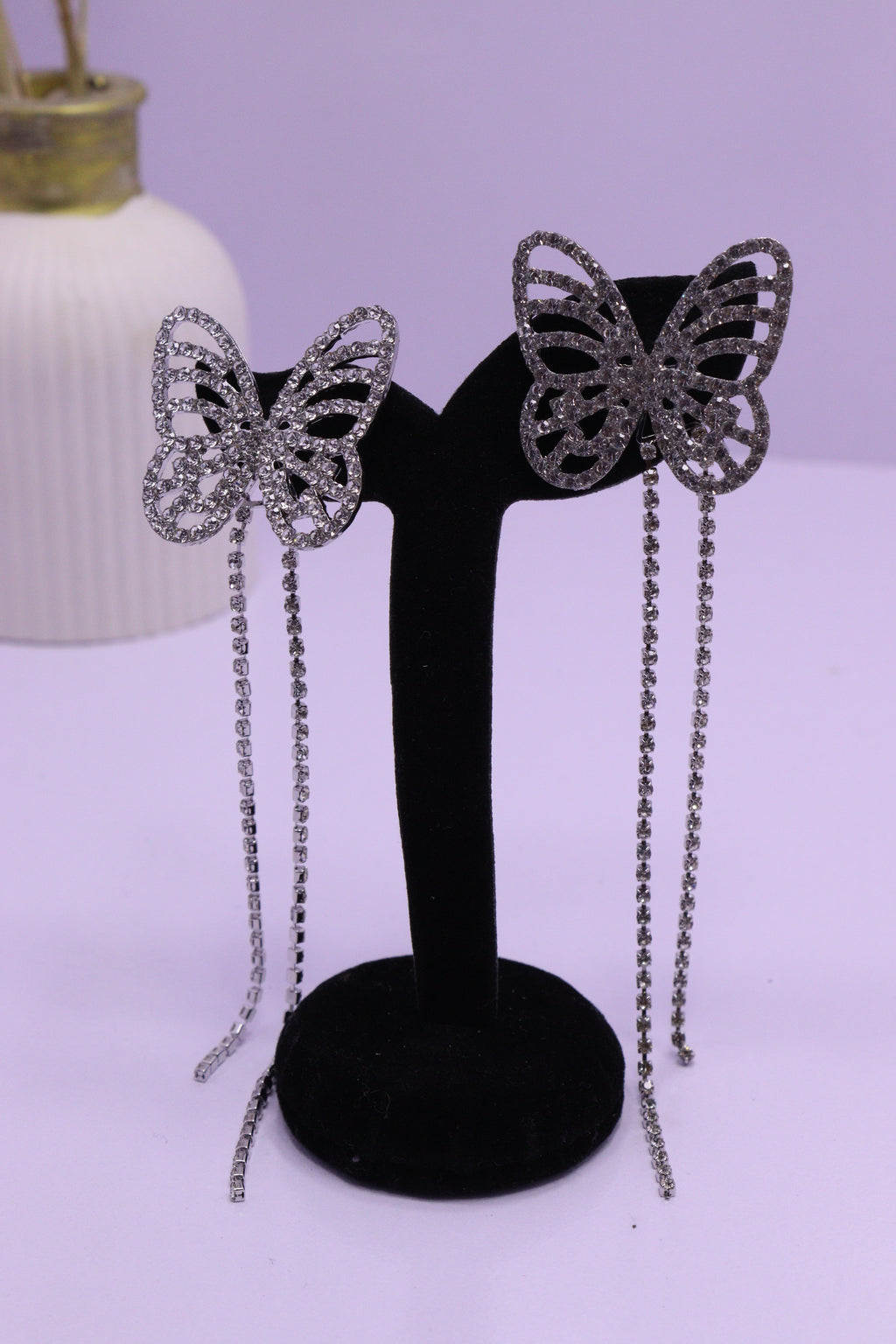 Bold Glow Series 0202 - AZ Silver Ear ring