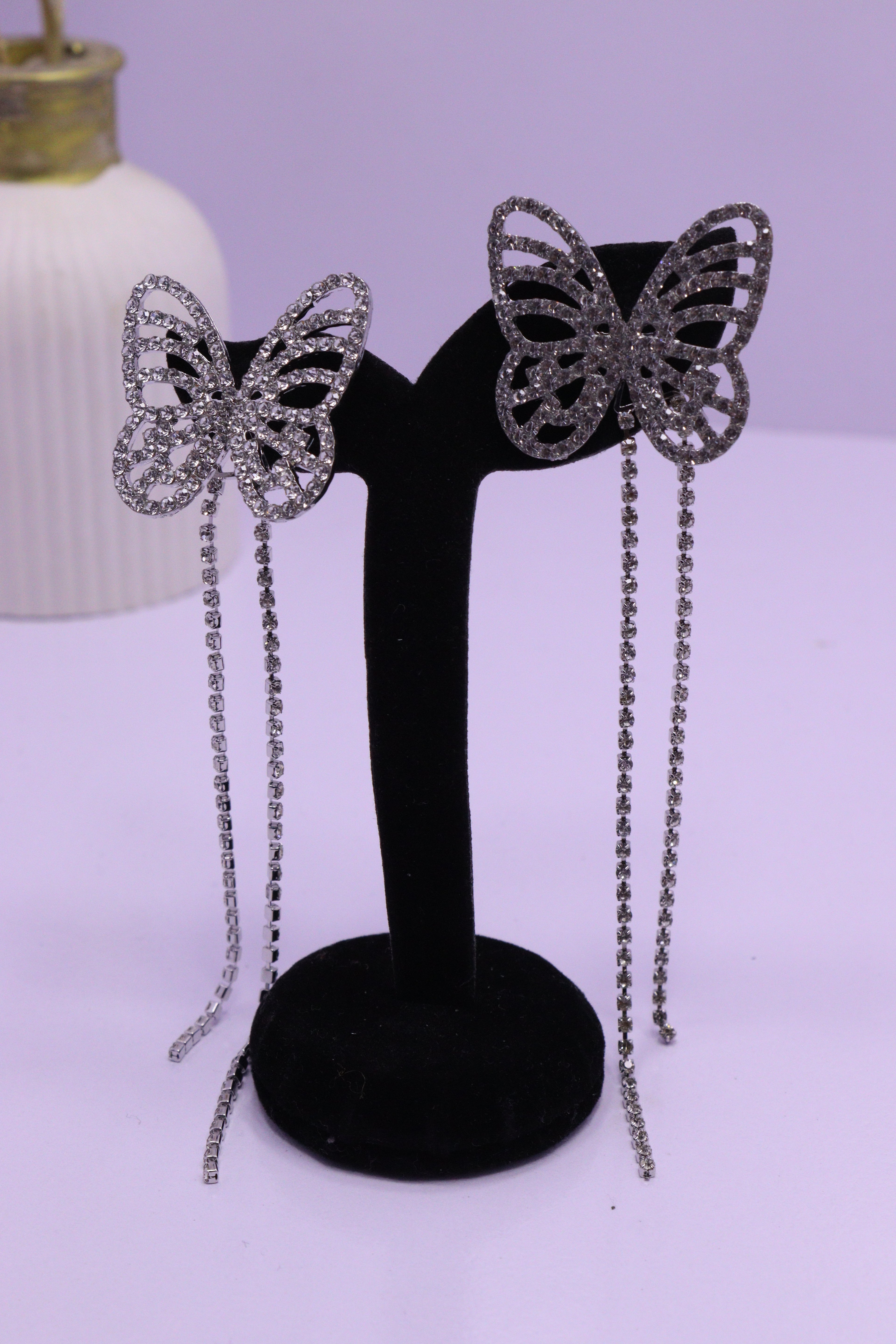 Bold Glow Series 0202 - AZ Silver Ear ring