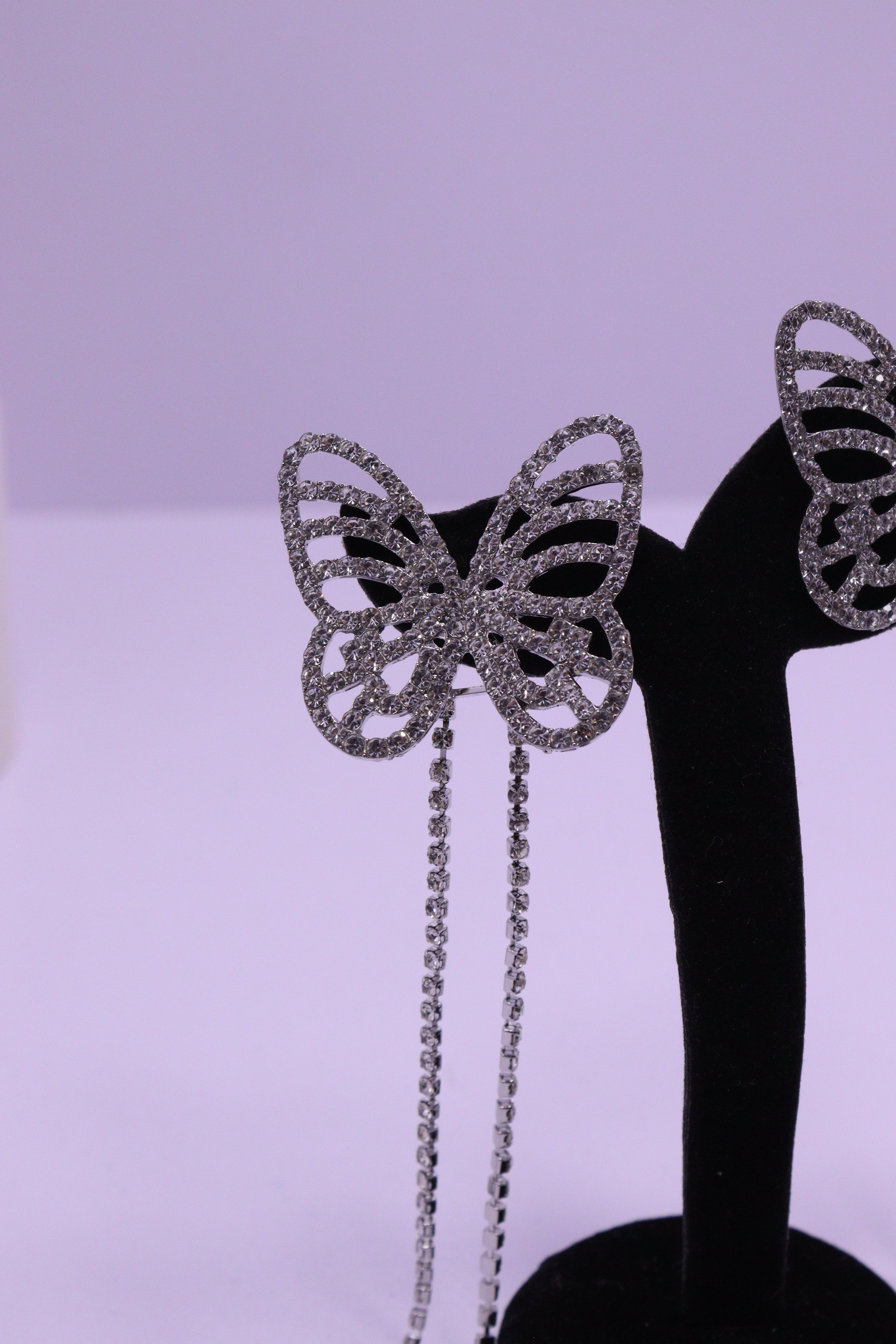 Bold Glow Series 0202 - AZ Silver Ear ring