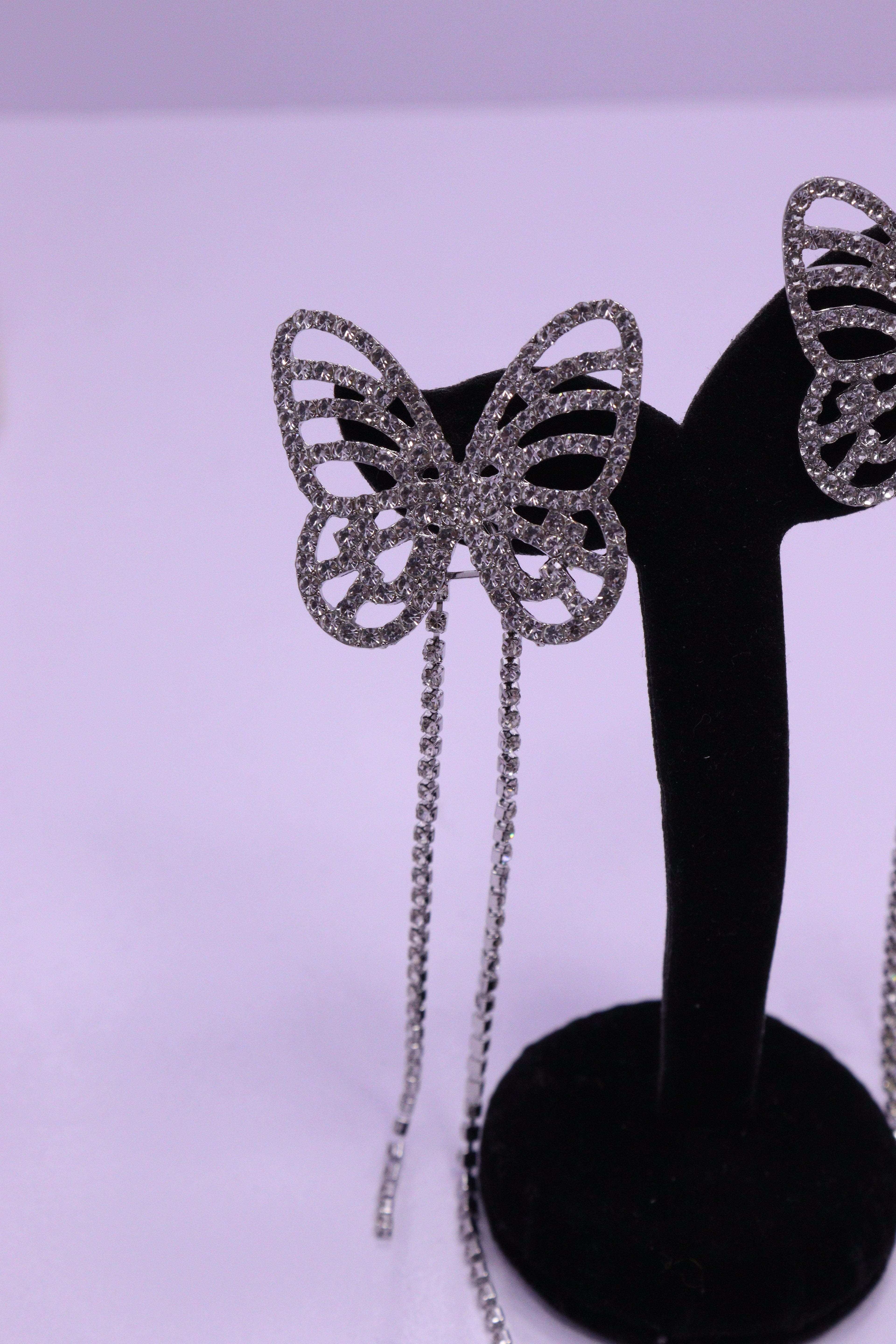 Bold Glow Series 0202 - AZ Silver Ear ring