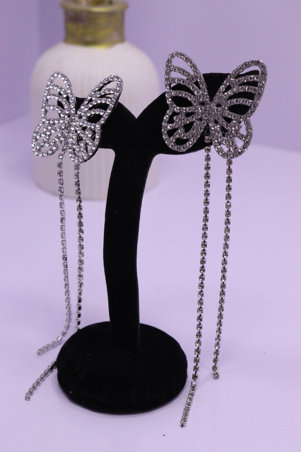 Bold Glow Series 0202 - AZ Silver Ear ring