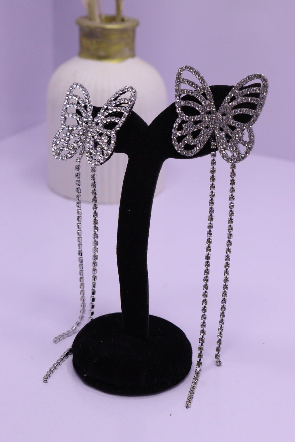 Bold Glow Series 0202 - AZ Silver Ear ring