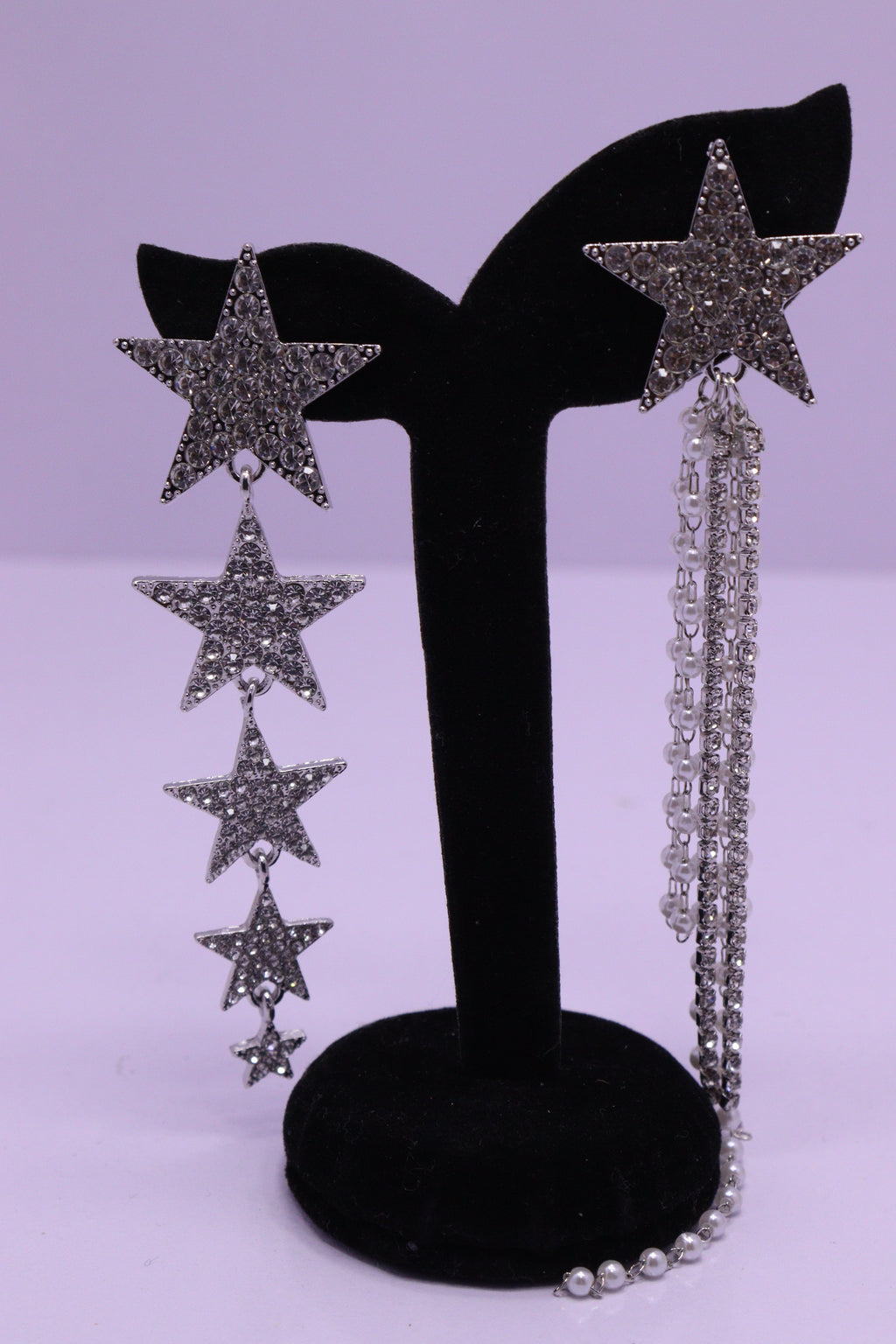 Bold Glow Series 0175 - AZ Silver Ear ring